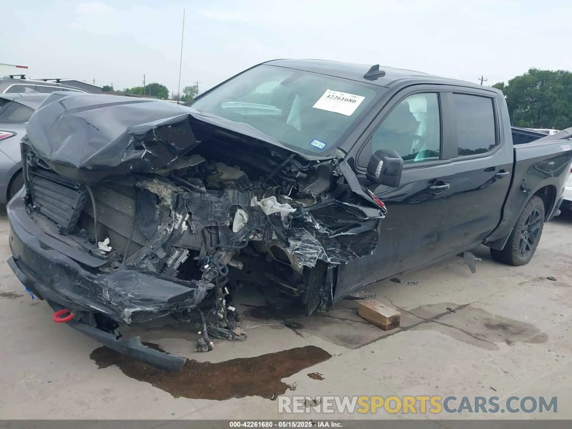2 Photograph of a damaged car 1GCPYFEL4NZ166179 CHEVROLET SILVERADO 1500 LTD 2022