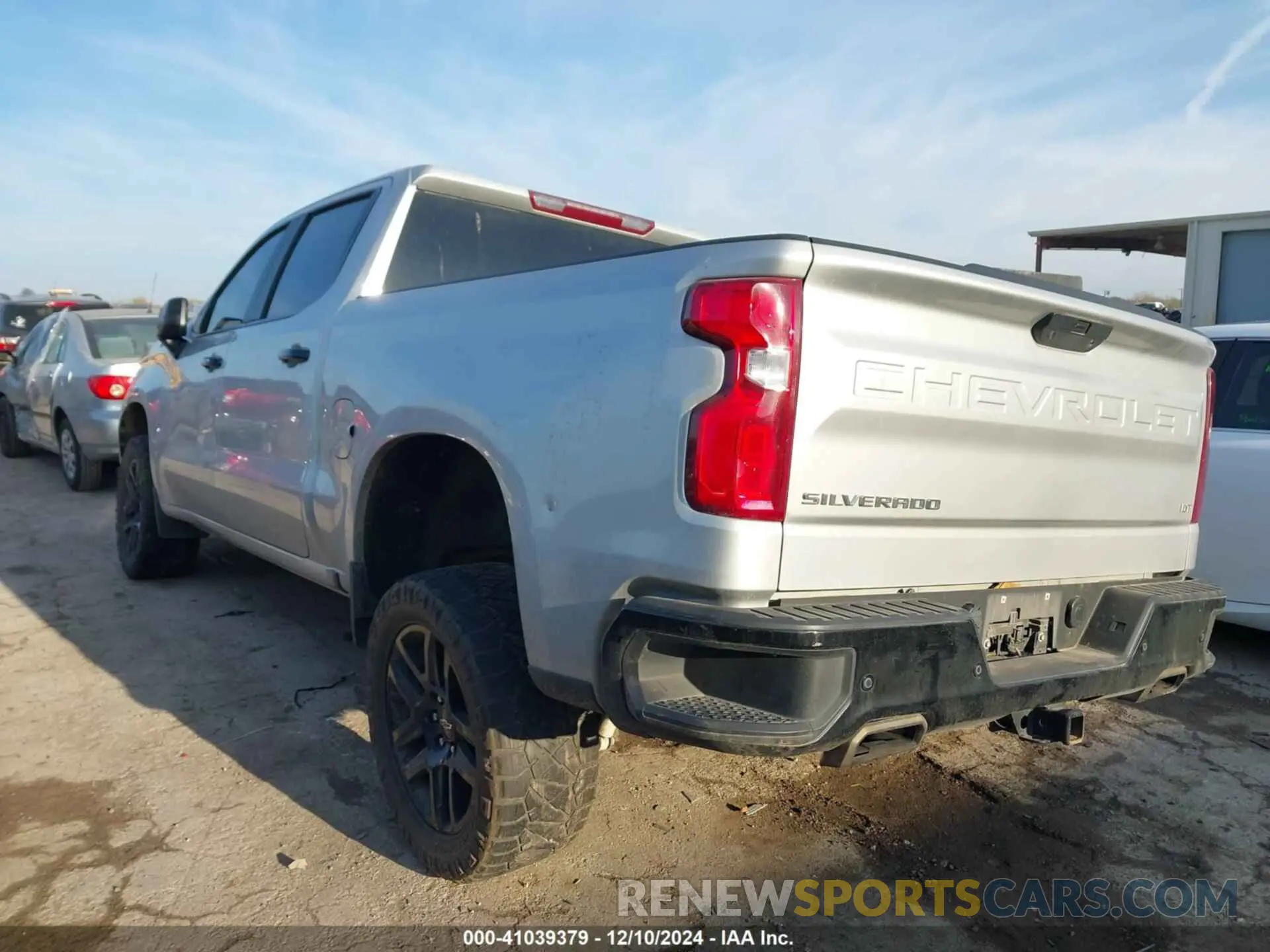 3 Photograph of a damaged car 1GCPYFEL6NZ158262 CHEVROLET SILVERADO 1500 LTD 2022