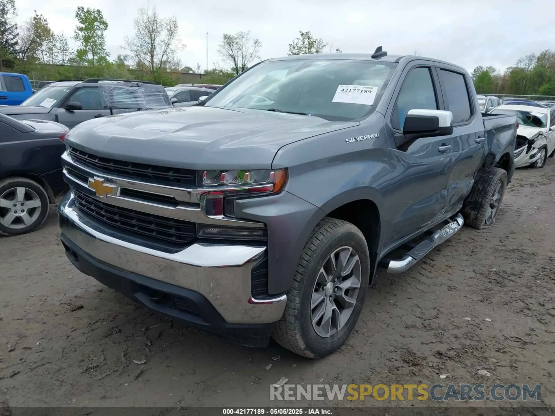 2 Photograph of a damaged car 1GCPYJEK3NZ114486 CHEVROLET SILVERADO 1500 LTD 2022