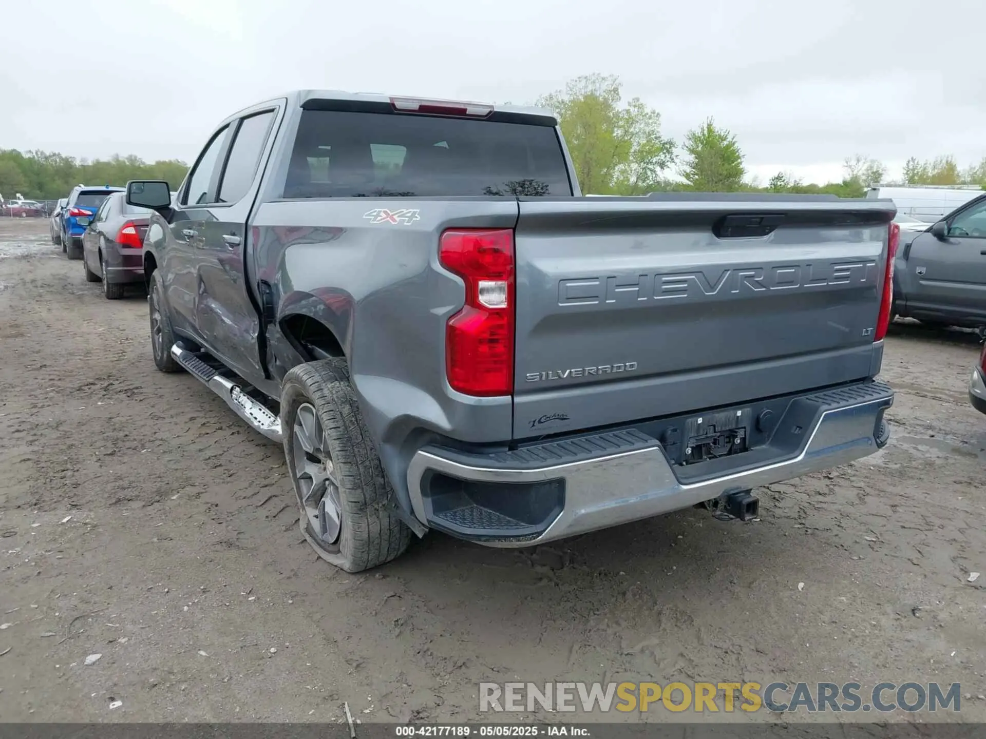3 Photograph of a damaged car 1GCPYJEK3NZ114486 CHEVROLET SILVERADO 1500 LTD 2022