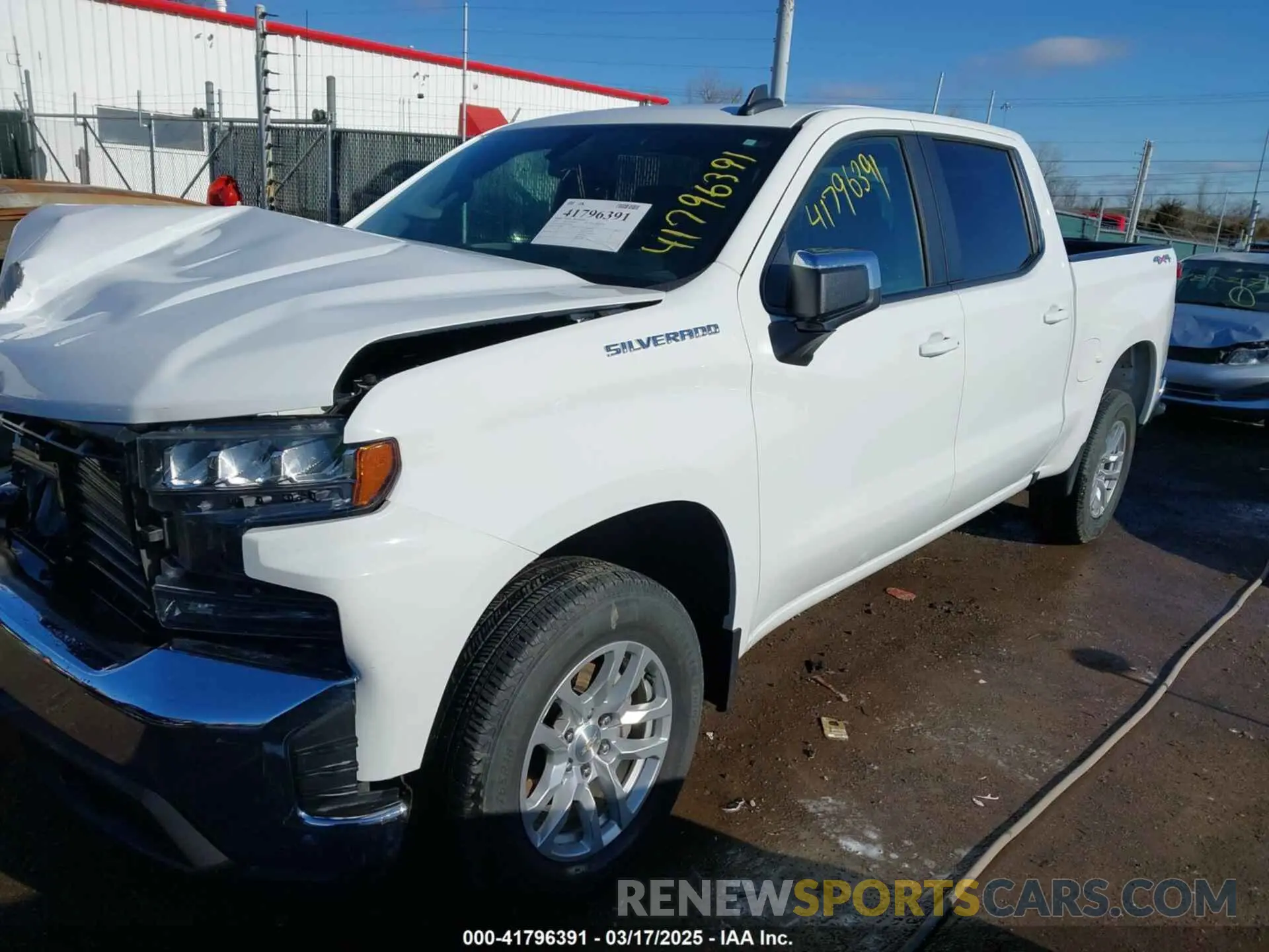 2 Photograph of a damaged car 1GCPYJEK3NZ232912 CHEVROLET SILVERADO 1500 LTD 2022