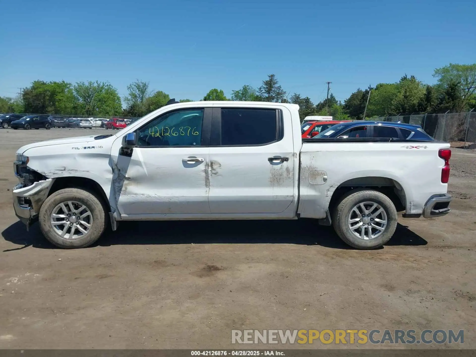 14 Photograph of a damaged car 1GCPYJEK7NZ173444 CHEVROLET SILVERADO 1500 LTD 2022