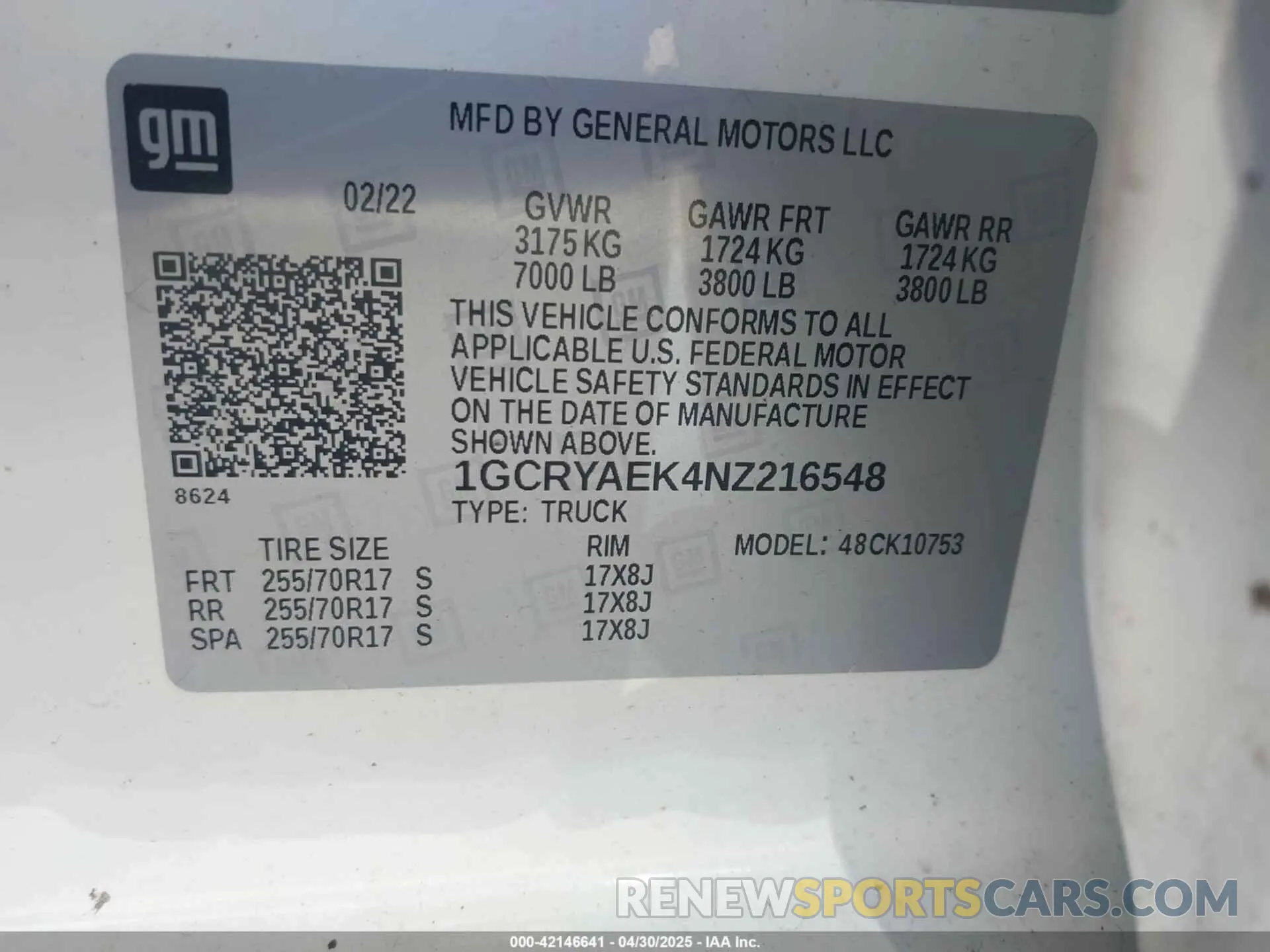 9 Photograph of a damaged car 1GCRYAEK4NZ216548 CHEVROLET SILVERADO 1500 LTD 2022