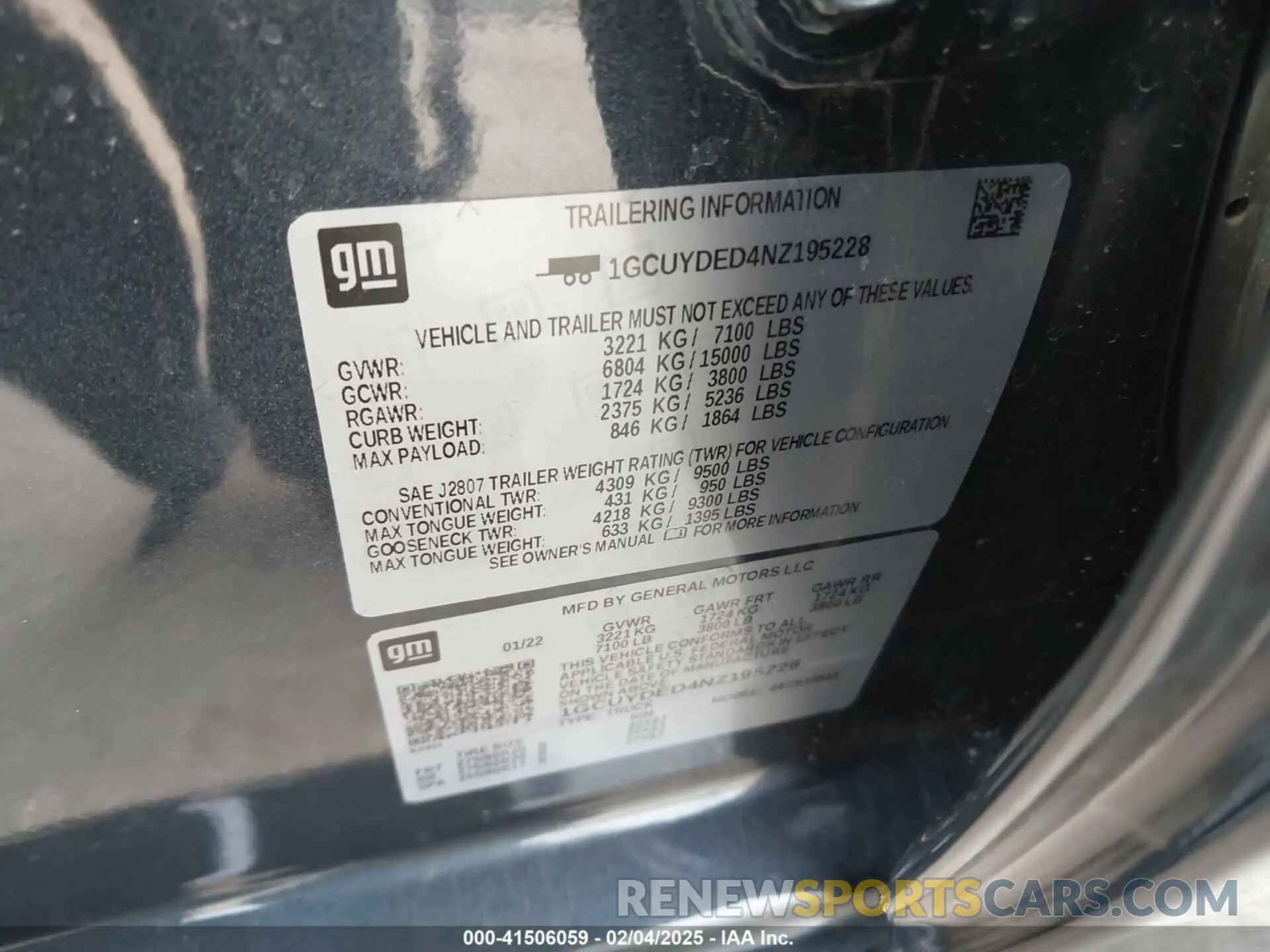 9 Photograph of a damaged car 1GCUYDED4NZ195228 CHEVROLET SILVERADO 1500 LTD 2022