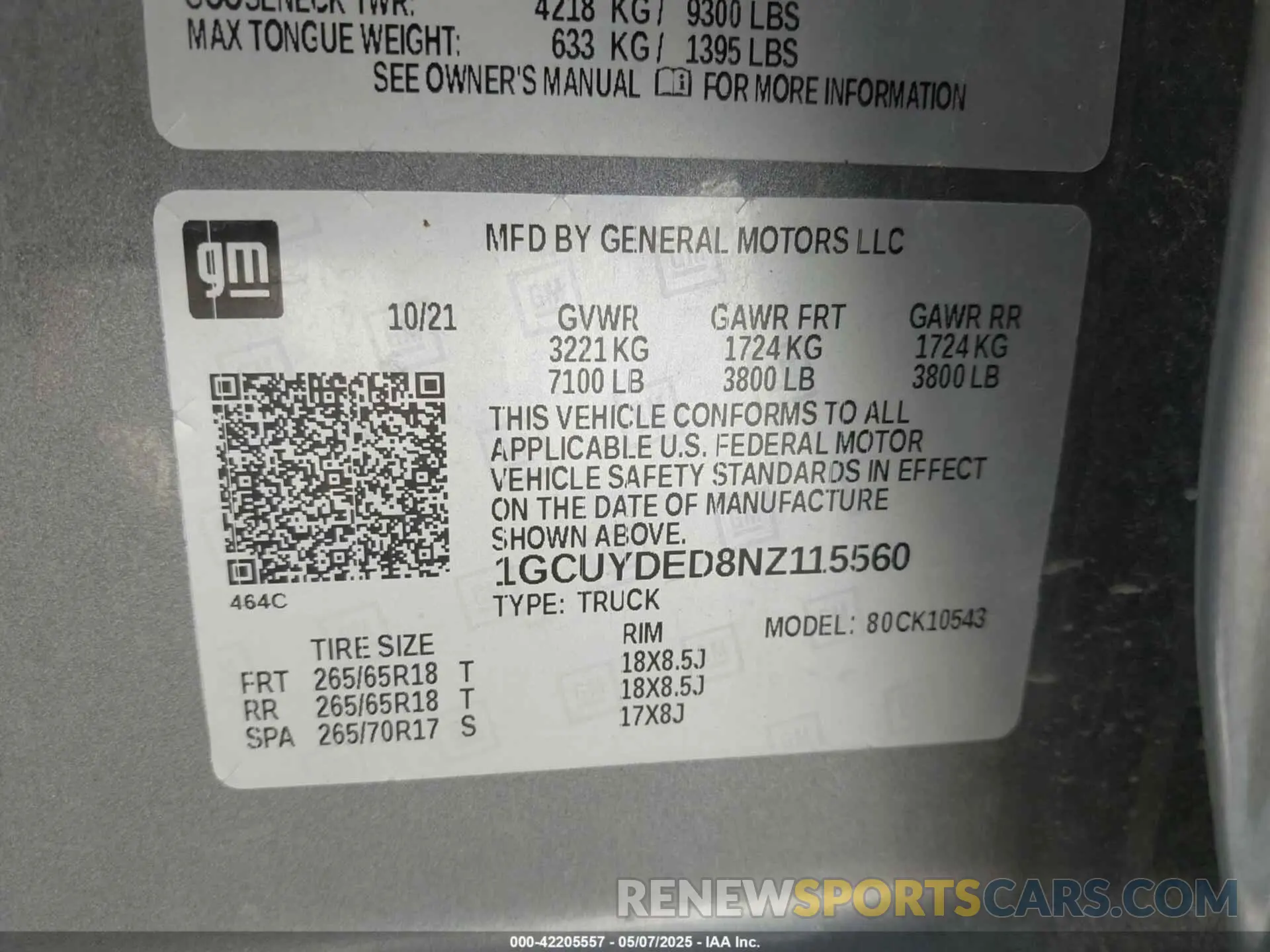 9 Photograph of a damaged car 1GCUYDED8NZ115560 CHEVROLET SILVERADO 1500 LTD 2022