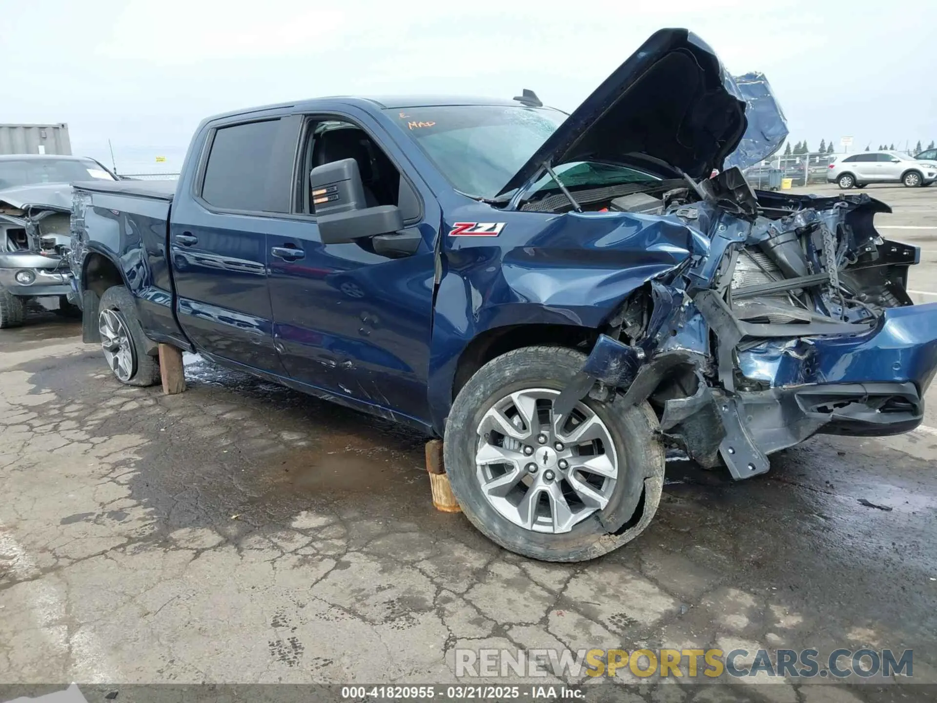 1 Photograph of a damaged car 1GCUYEEL8NZ234254 CHEVROLET SILVERADO 1500 LTD 2022