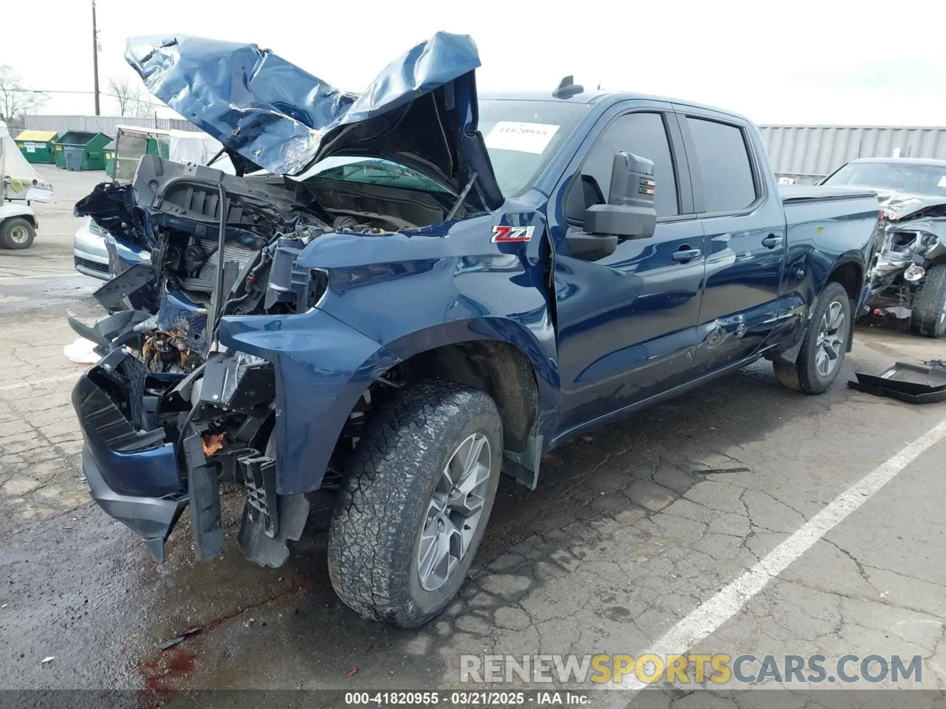 2 Photograph of a damaged car 1GCUYEEL8NZ234254 CHEVROLET SILVERADO 1500 LTD 2022