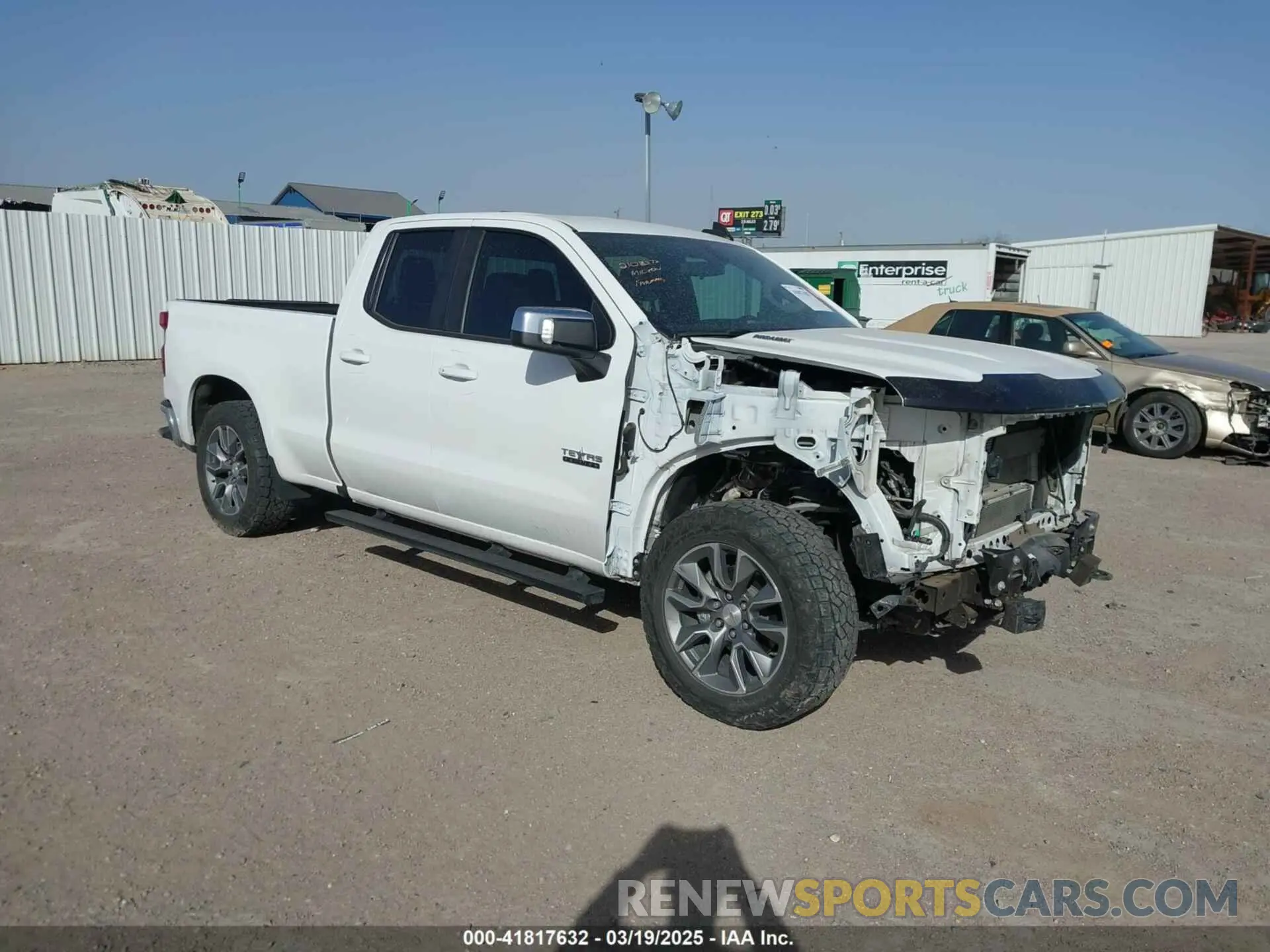 1 Photograph of a damaged car 1GCVYDET5NZ195055 CHEVROLET SILVERADO 1500 LTD 2022