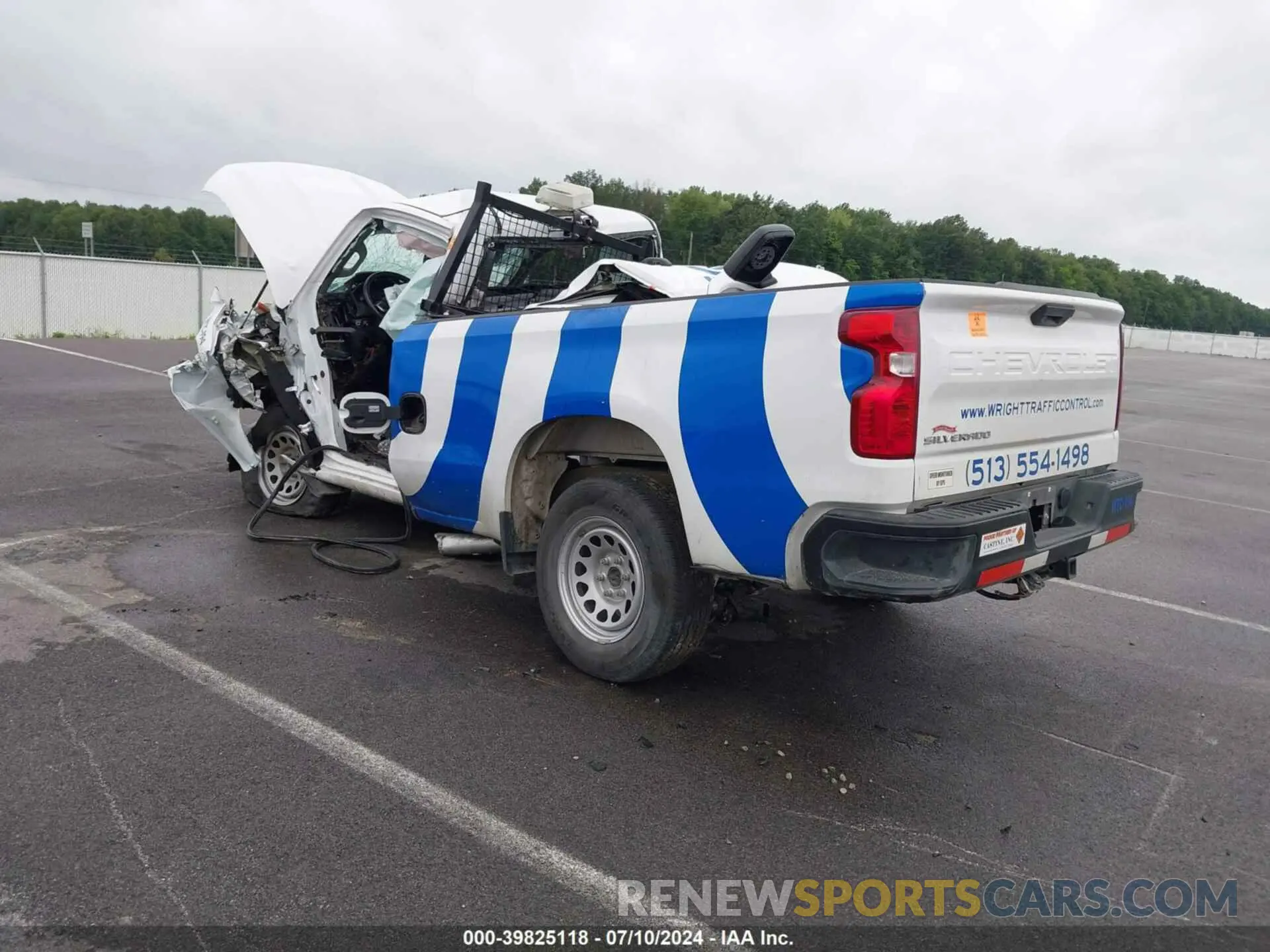 3 Photograph of a damaged car 3GCNYAEK6NG213388 CHEVROLET SILVERADO 1500 LTD 2022