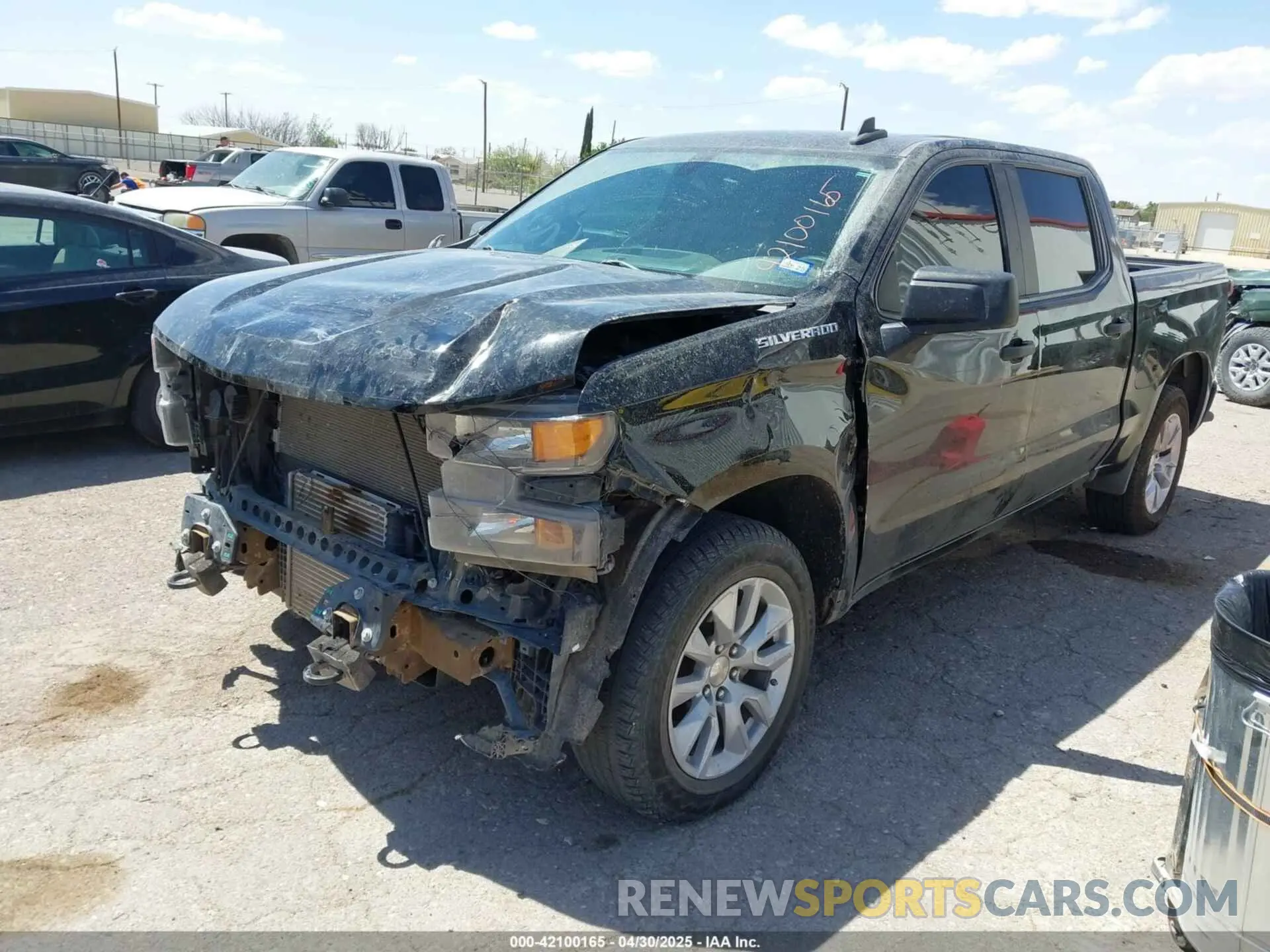 2 Photograph of a damaged car 3GCPWBEK8NG179247 CHEVROLET SILVERADO 1500 LTD 2022
