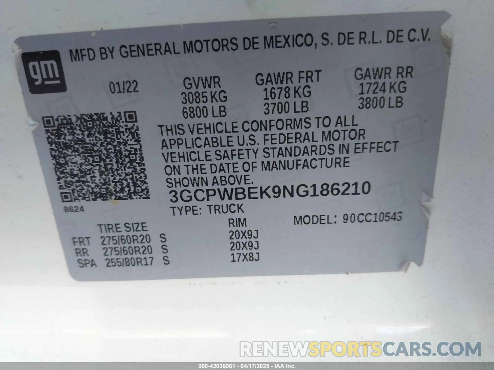 9 Photograph of a damaged car 3GCPWBEK9NG186210 CHEVROLET SILVERADO 1500 LTD 2022