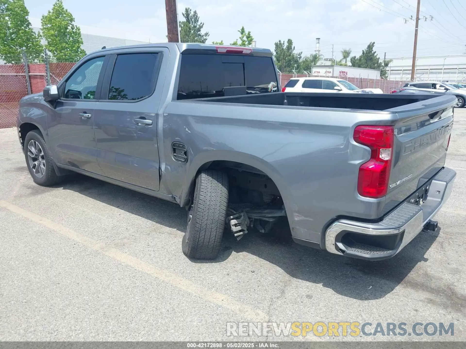 3 Photograph of a damaged car 3GCPWCED5NG129641 CHEVROLET SILVERADO 1500 LTD 2022