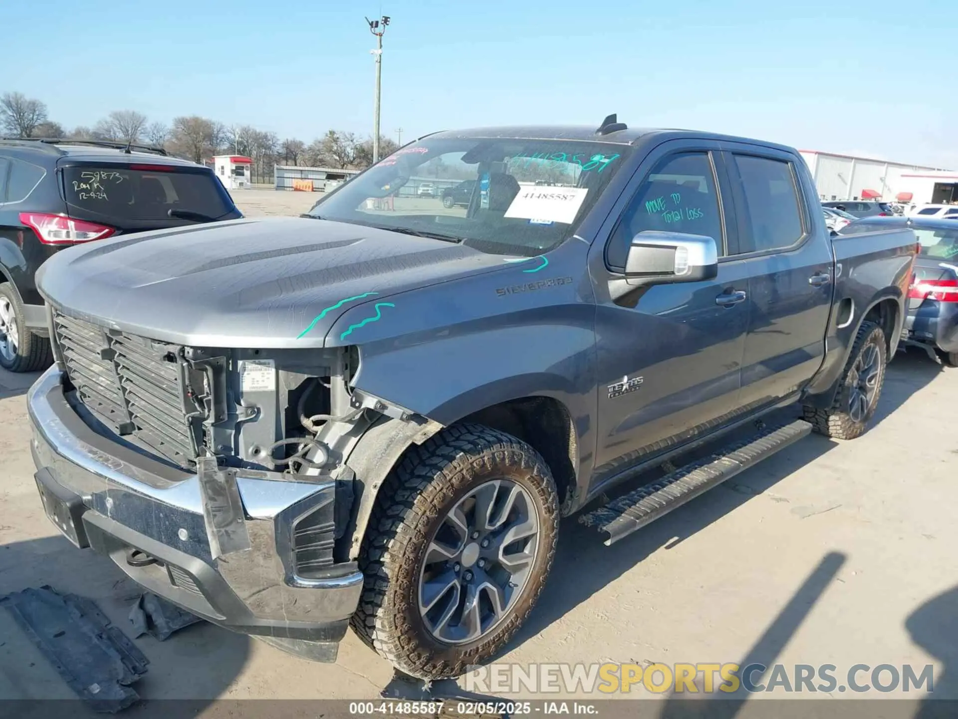2 Photograph of a damaged car 3GCPWCED5NG138842 CHEVROLET SILVERADO 1500 LTD 2022