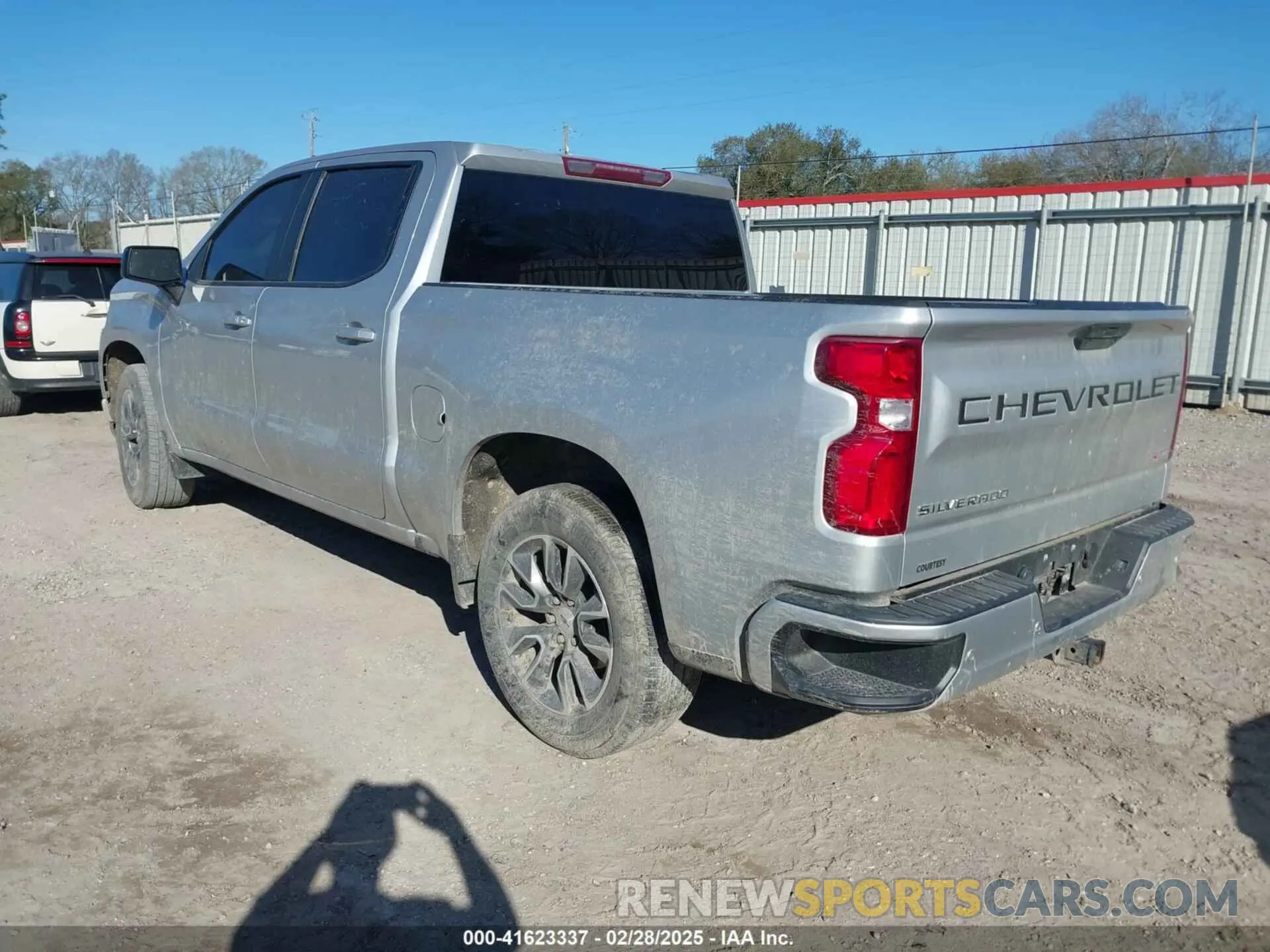 3 Photograph of a damaged car 3GCPWDED8NG200403 CHEVROLET SILVERADO 1500 LTD 2022