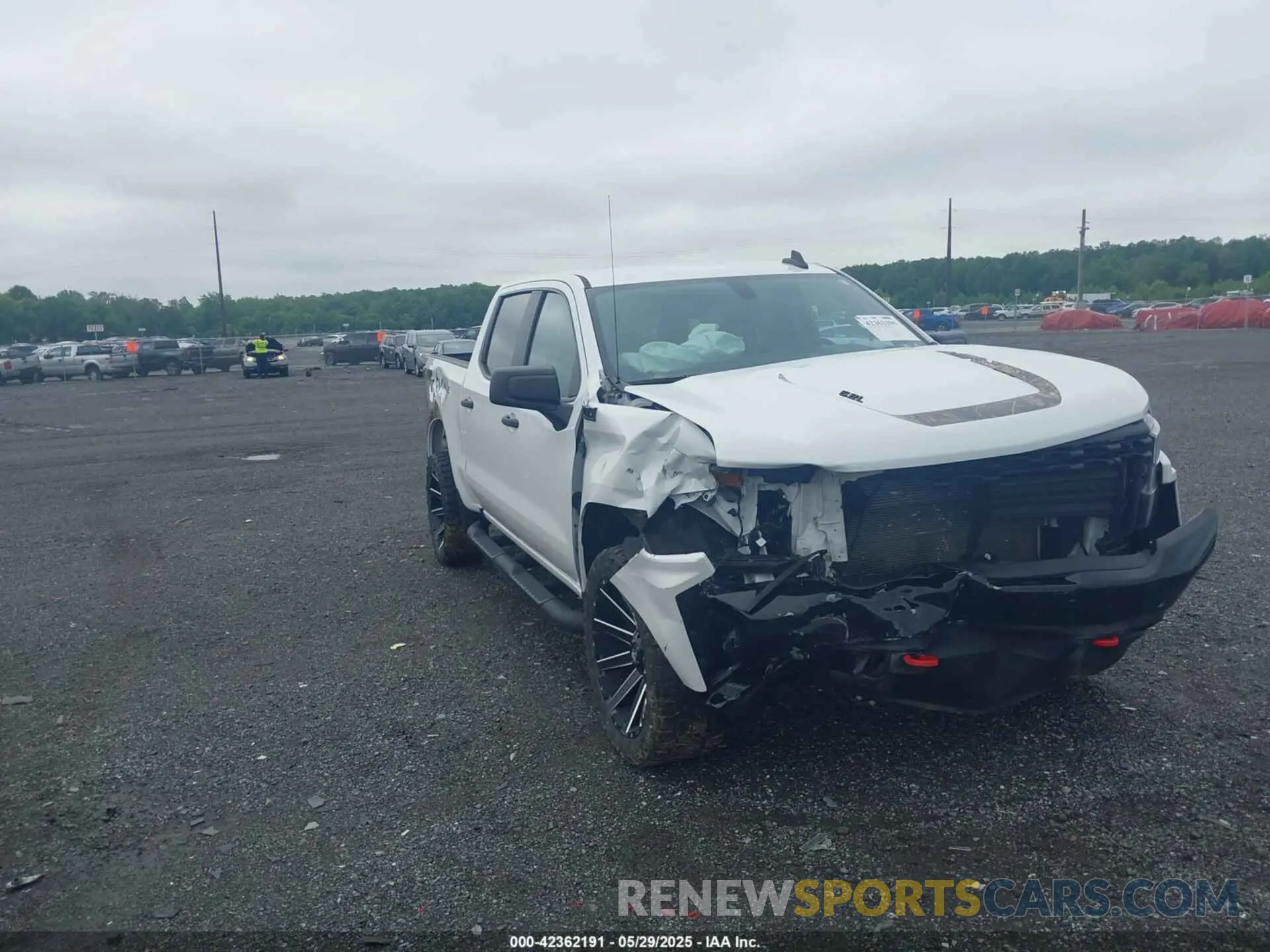 1 Photograph of a damaged car 3GCPYCEL6NG108492 CHEVROLET SILVERADO 1500 LTD 2022