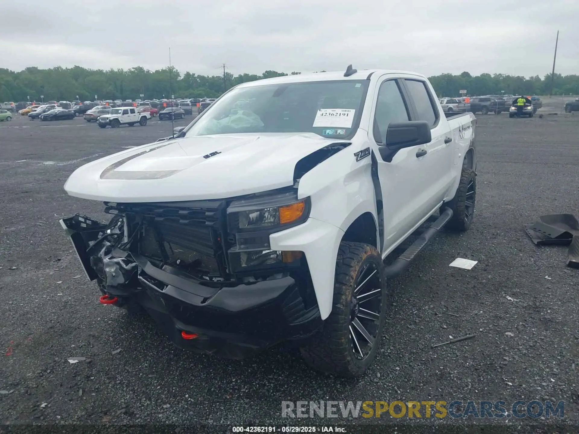 2 Photograph of a damaged car 3GCPYCEL6NG108492 CHEVROLET SILVERADO 1500 LTD 2022