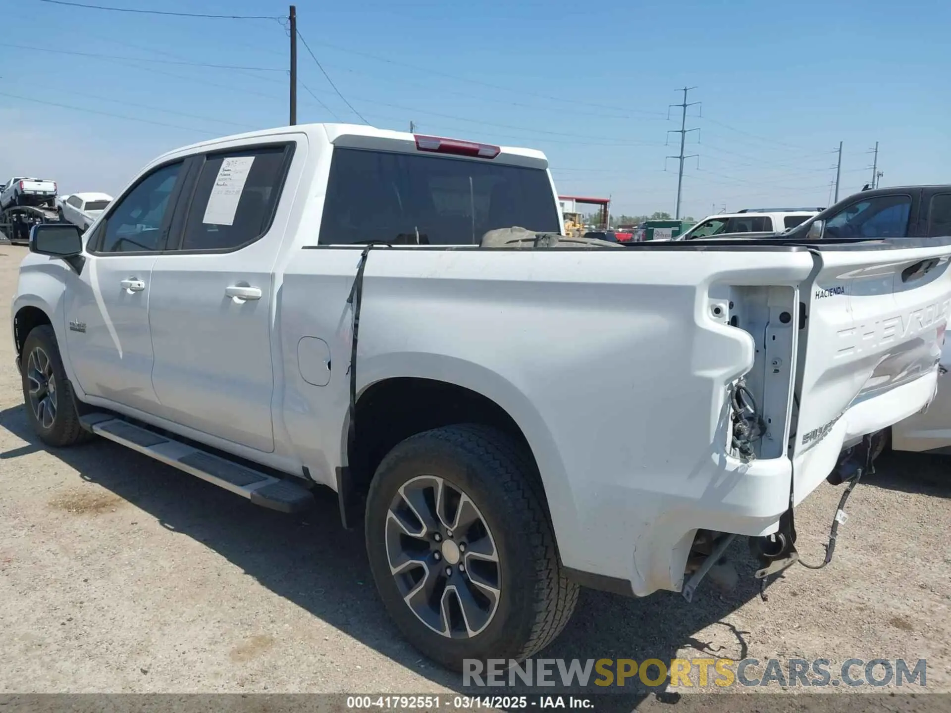 3 Photograph of a damaged car 3GCUYDED0NG172366 CHEVROLET SILVERADO 1500 LTD 2022