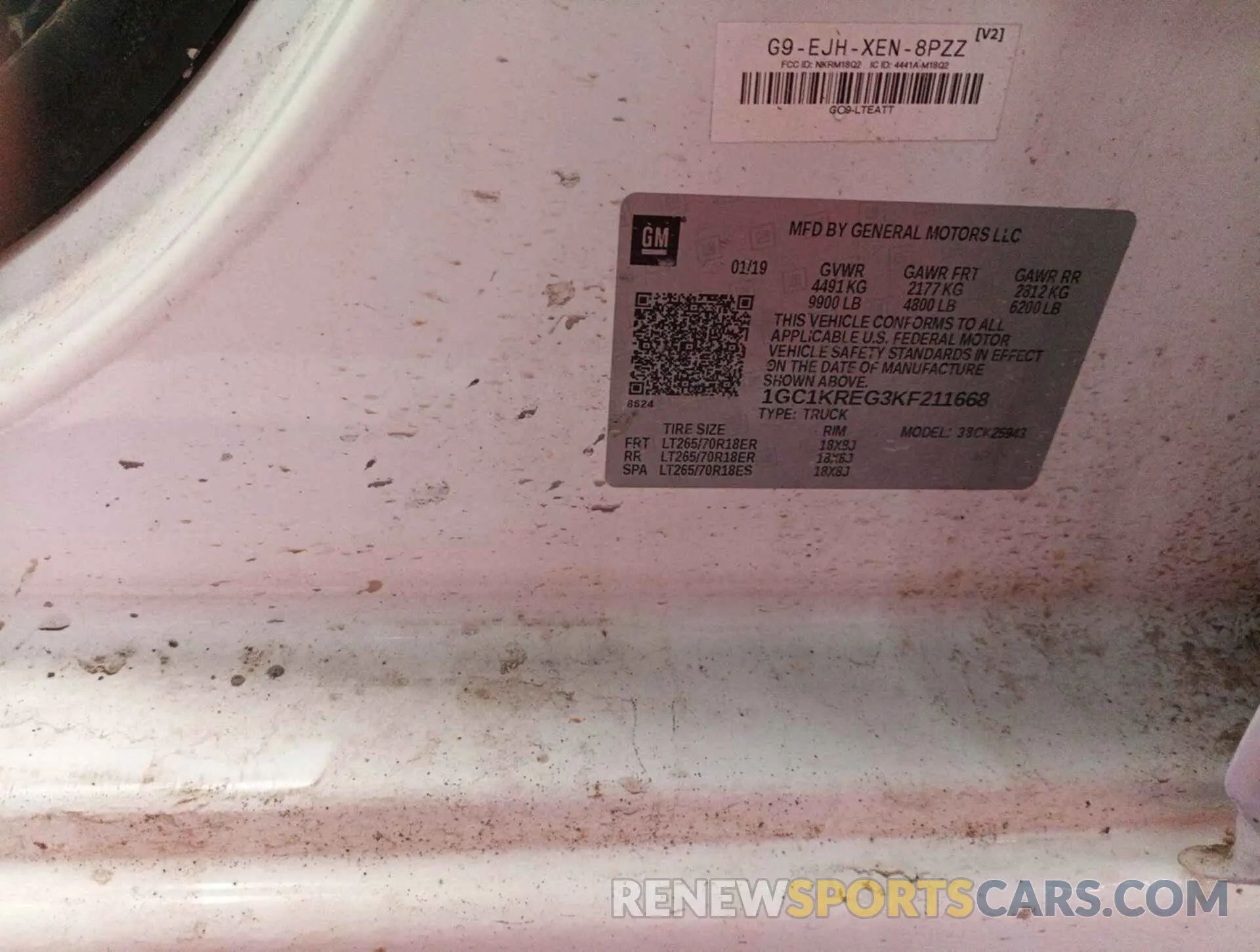21 Photograph of a damaged car 1GC1KREG3KF211668 CHEVROLET SILVERADO 2019