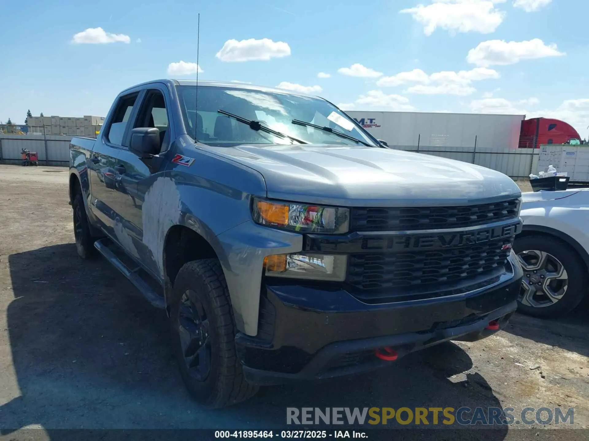 1 Photograph of a damaged car 1GCPYCEF8KZ348035 CHEVROLET SILVERADO 2019