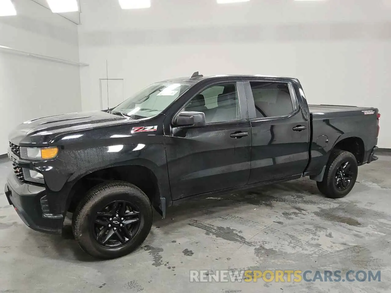 1 Photograph of a damaged car 1GCPYCEH8KZ388004 CHEVROLET SILVERADO 2019