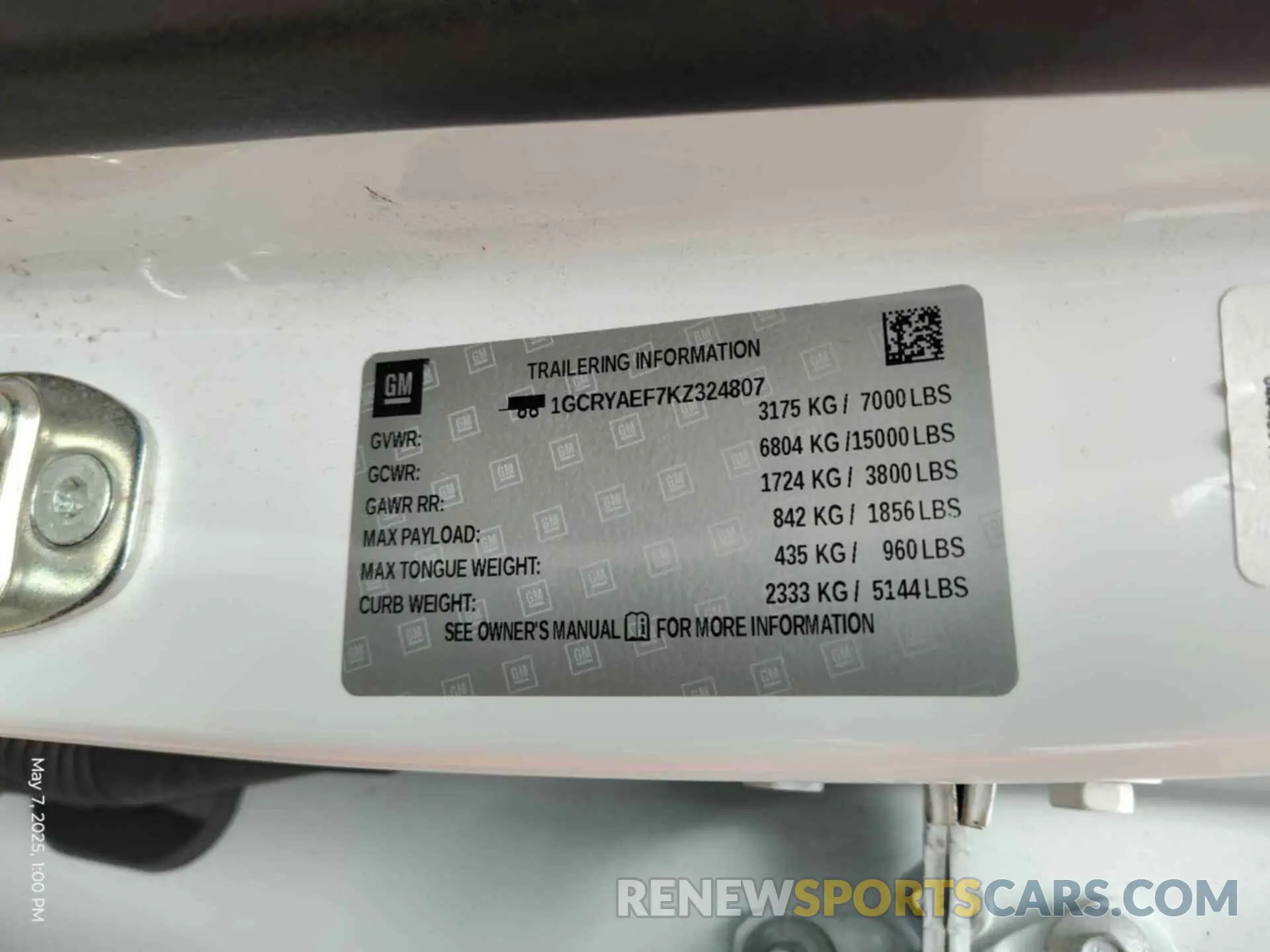 11 Photograph of a damaged car 1GCRYAEF7KZ324807 CHEVROLET SILVERADO 2019