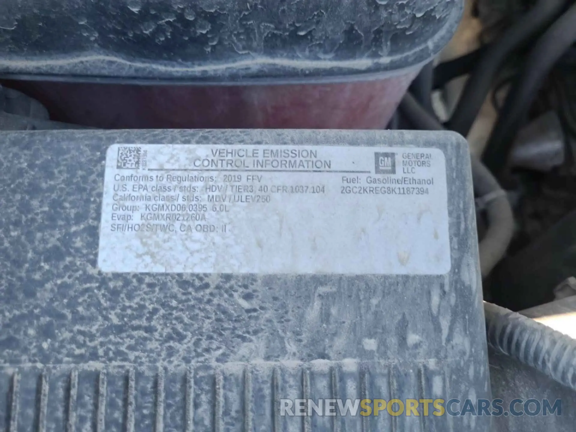 2 Photograph of a damaged car 2GC2KREG8K1187394 CHEVROLET SILVERADO 2019