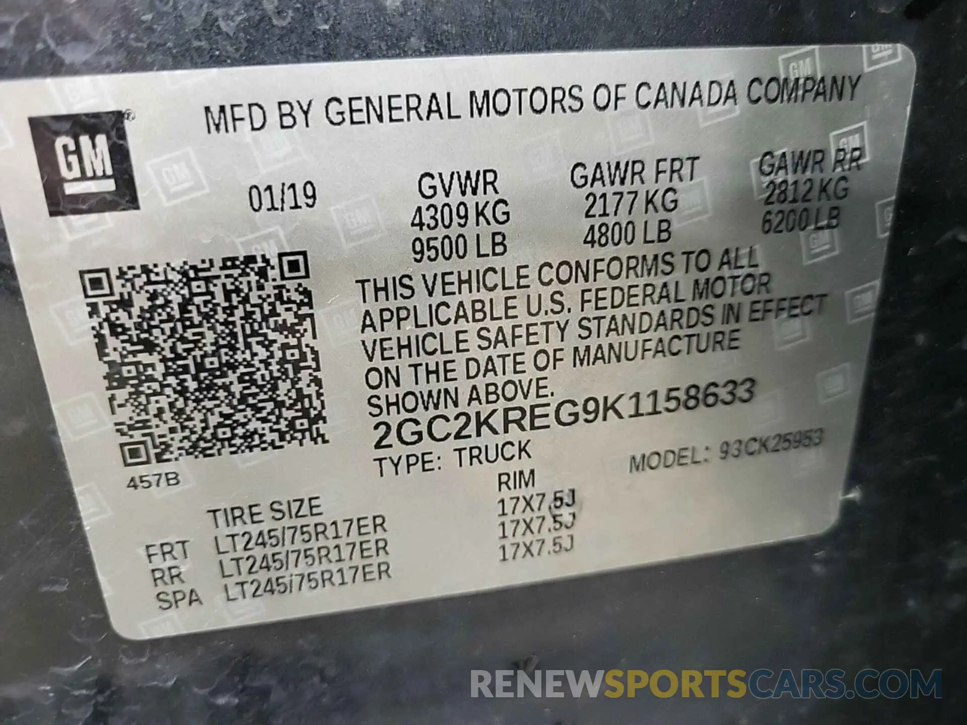 27 Photograph of a damaged car 2GC2KREG9K1158633 CHEVROLET SILVERADO 2019