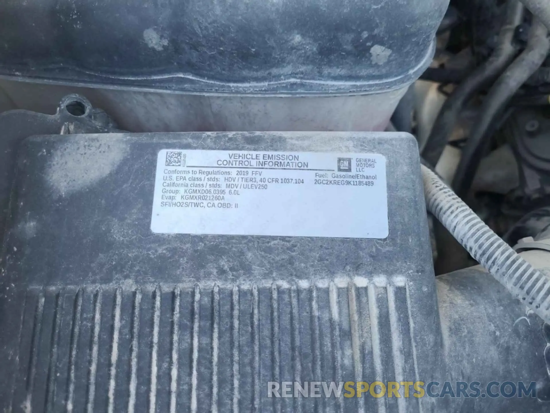 5 Photograph of a damaged car 2GC2KREG9K1185489 CHEVROLET SILVERADO 2019
