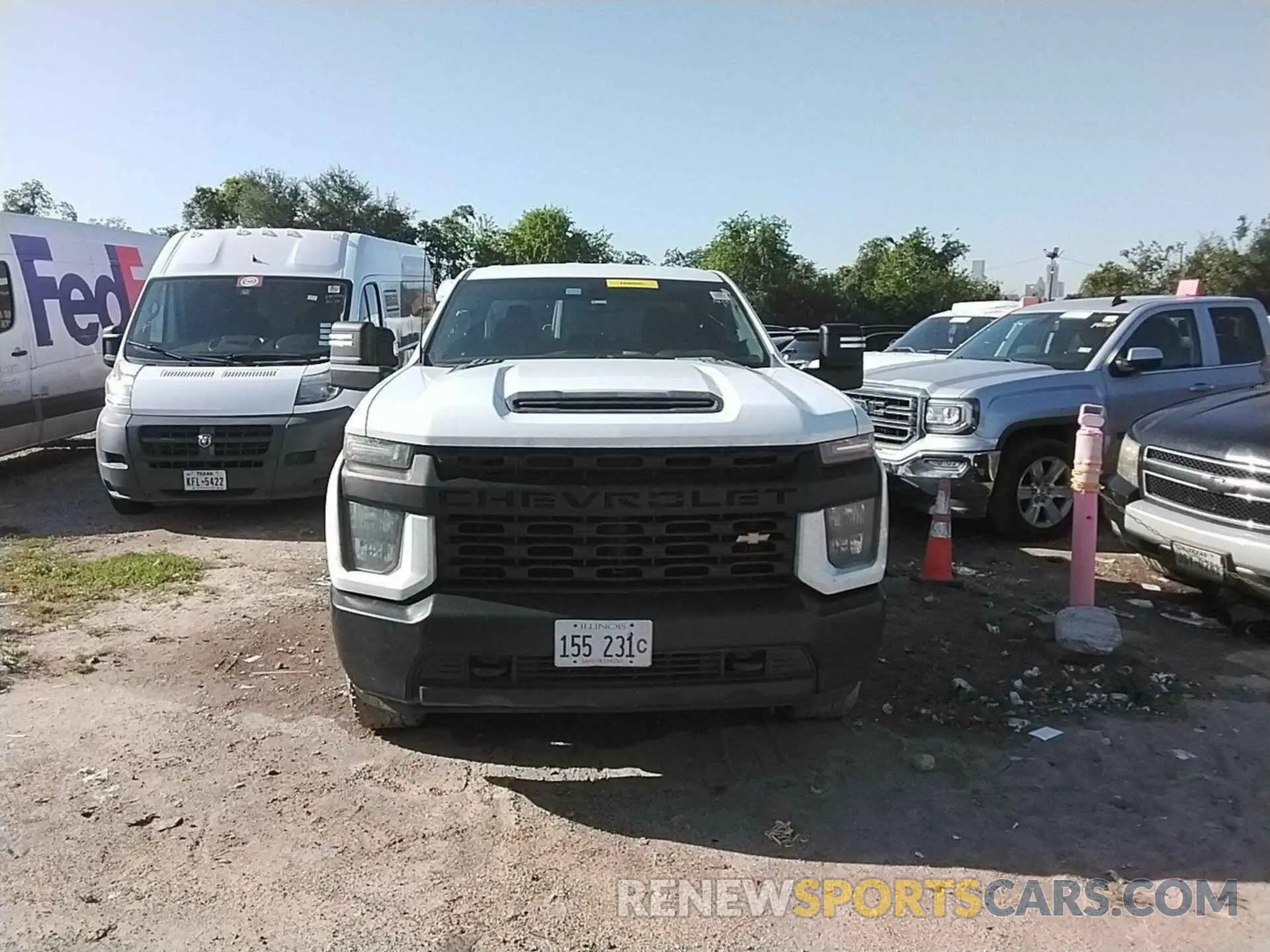 1 Photograph of a damaged car 1GC2YLE76LF304718 CHEVROLET SILVERADO 2020