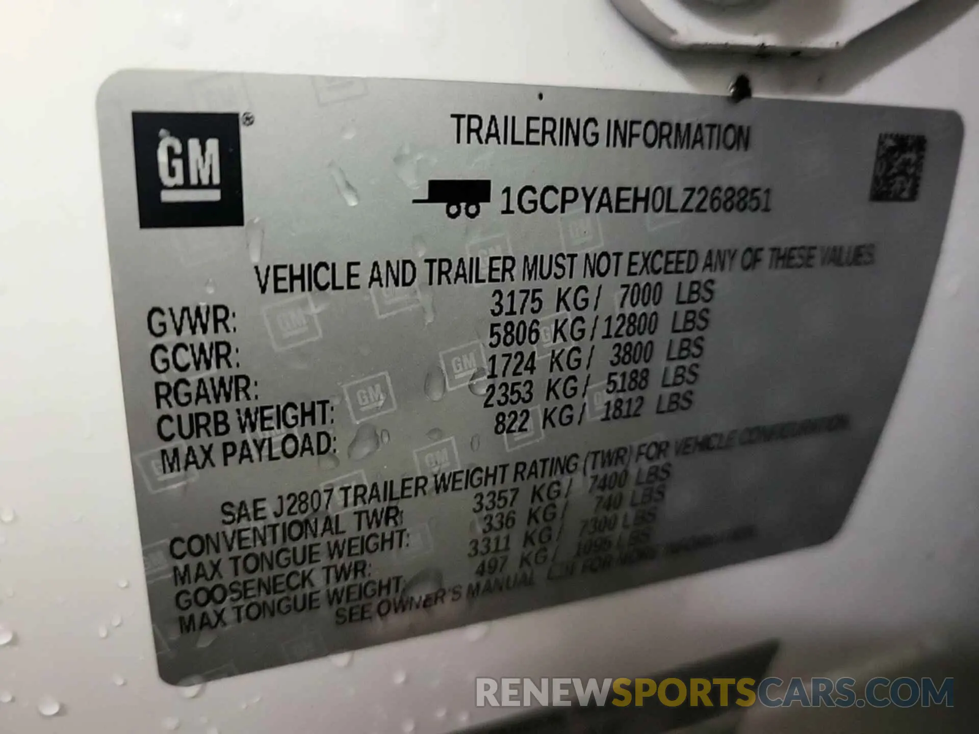 21 Photograph of a damaged car 1GCPYAEH0LZ268851 CHEVROLET SILVERADO 2020