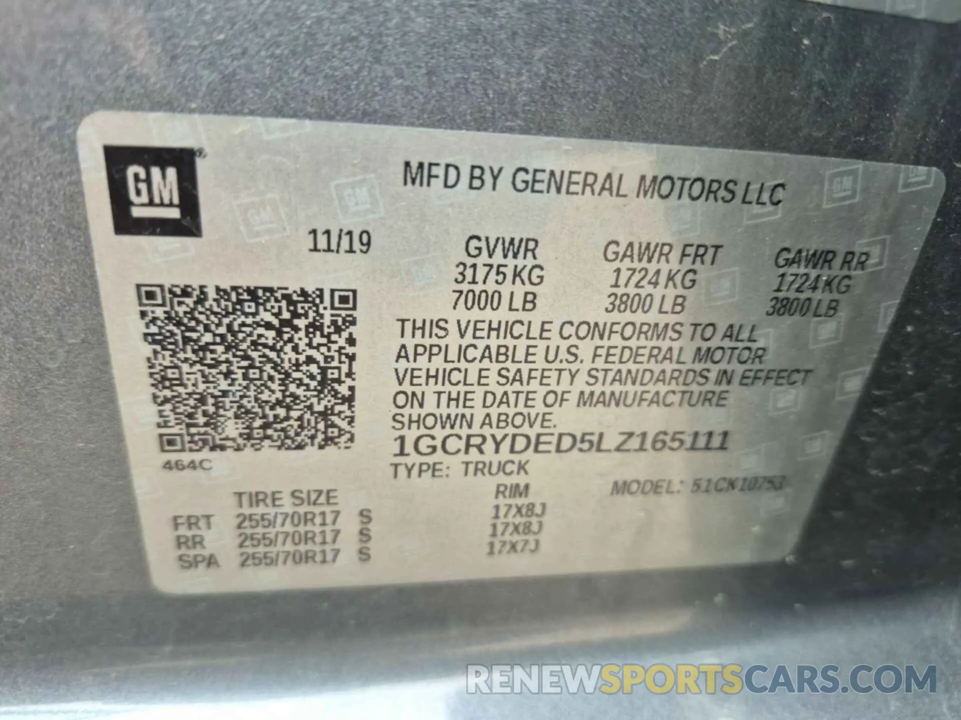 15 Photograph of a damaged car 1GCRYDED5LZ165111 CHEVROLET SILVERADO 2020