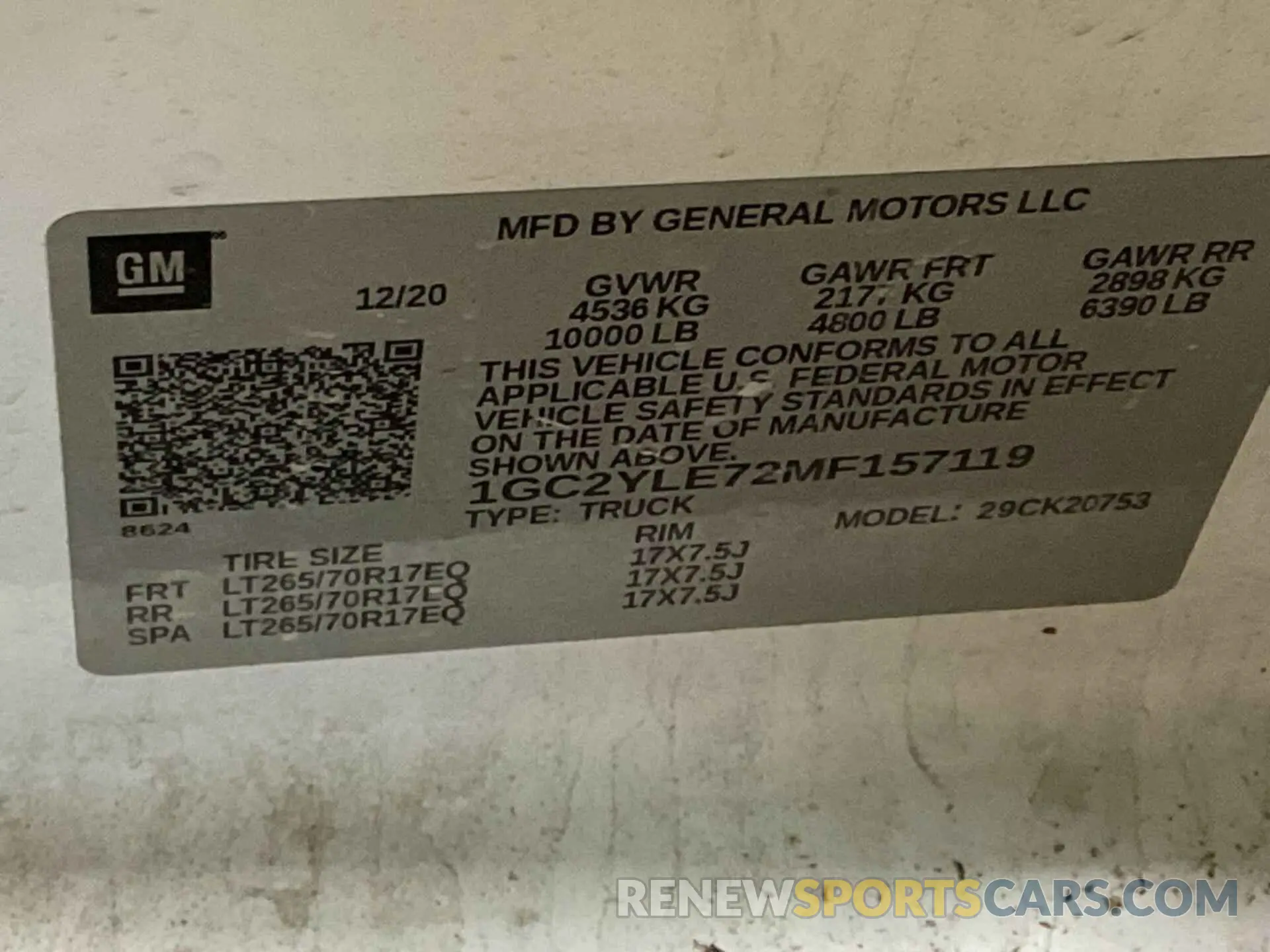 3 Photograph of a damaged car 1GC2YLE72MF157119 CHEVROLET SILVERADO 2021