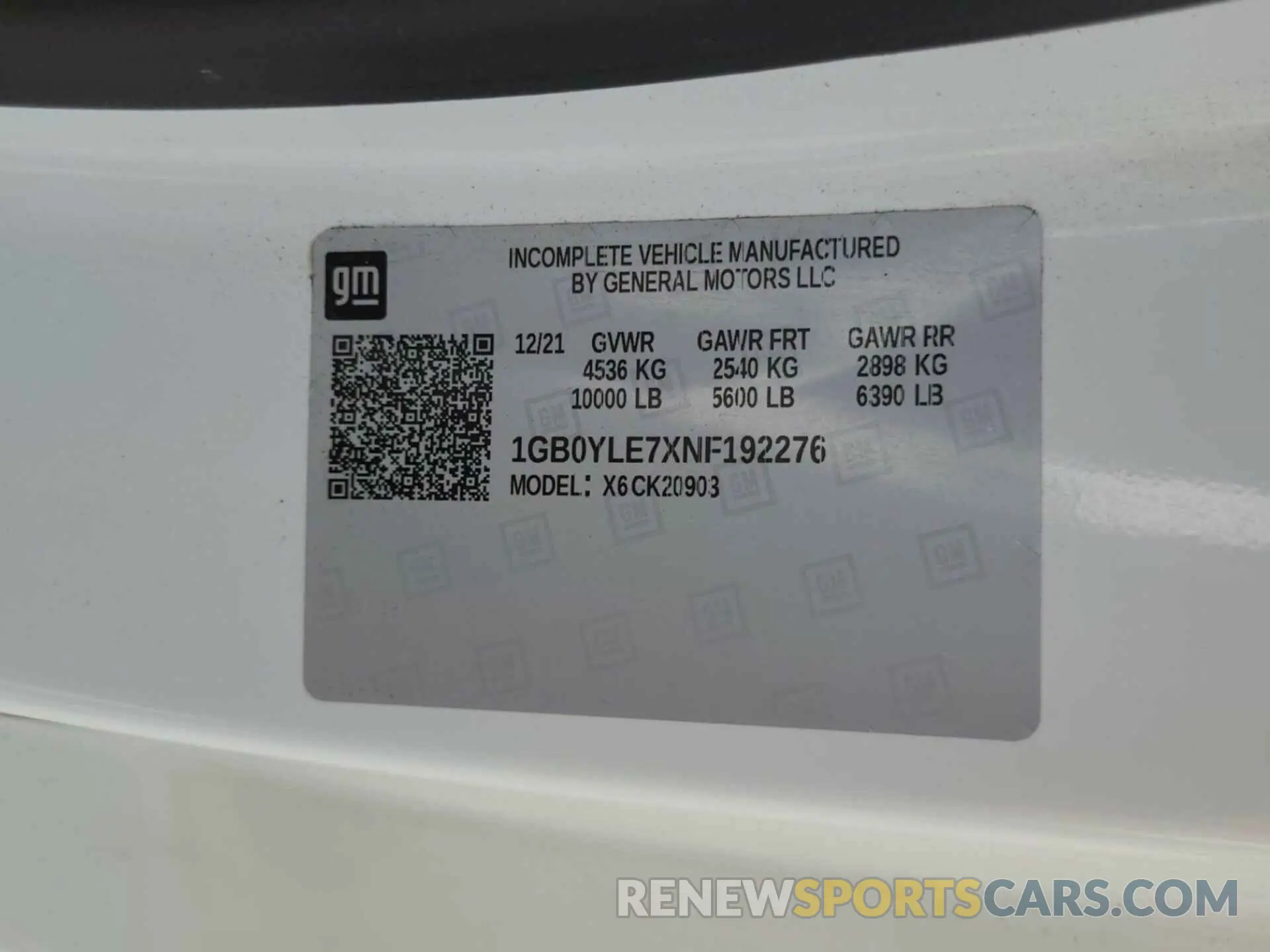 21 Photograph of a damaged car 1GB0YLE7XNF192276 CHEVROLET SILVERADO 2022