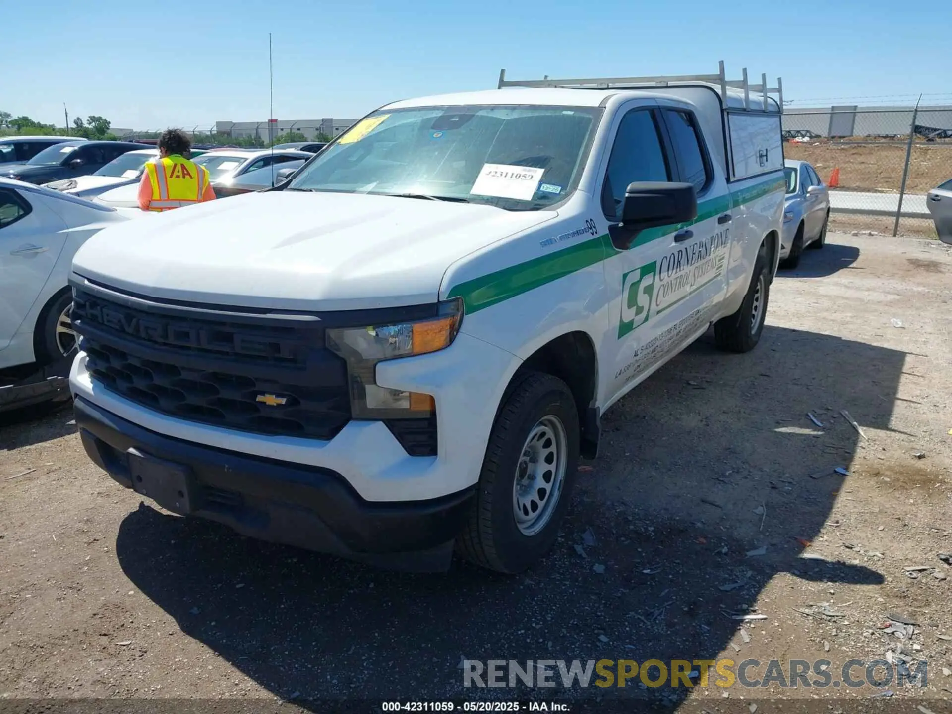 2 Photograph of a damaged car 1GCRAAEK4PZ148744 CHEVROLET SILVERADO 2023