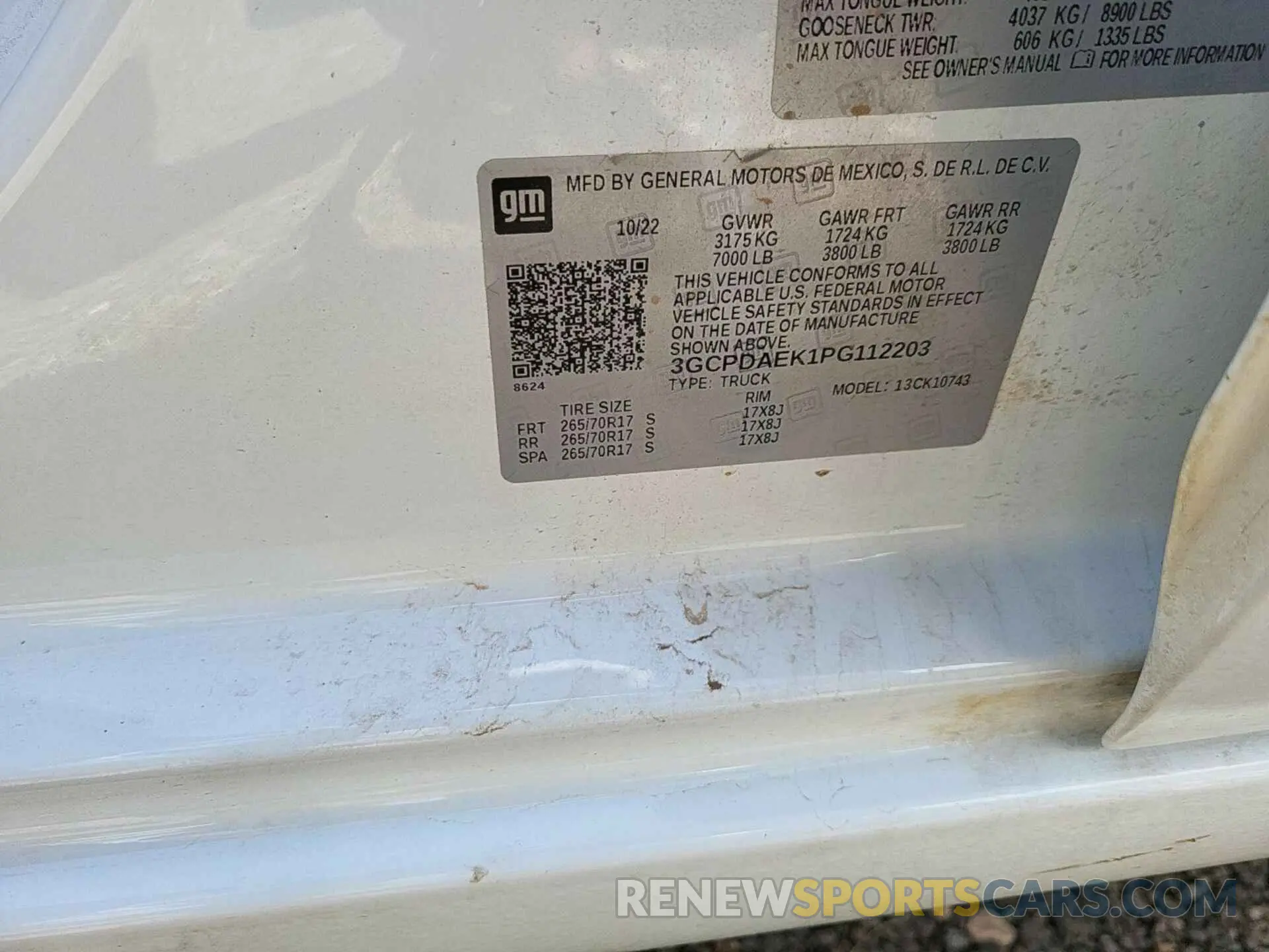 5 Photograph of a damaged car 3GCPDAEK1PG112203 CHEVROLET SILVERADO 2023
