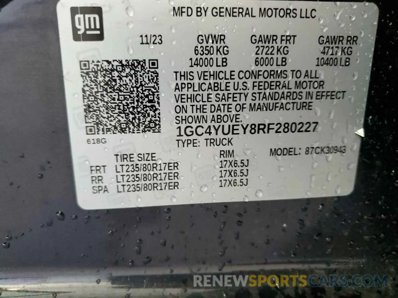 13 Photograph of a damaged car 1GC4YUEY8RF280227 CHEVROLET SILVERADO 2024