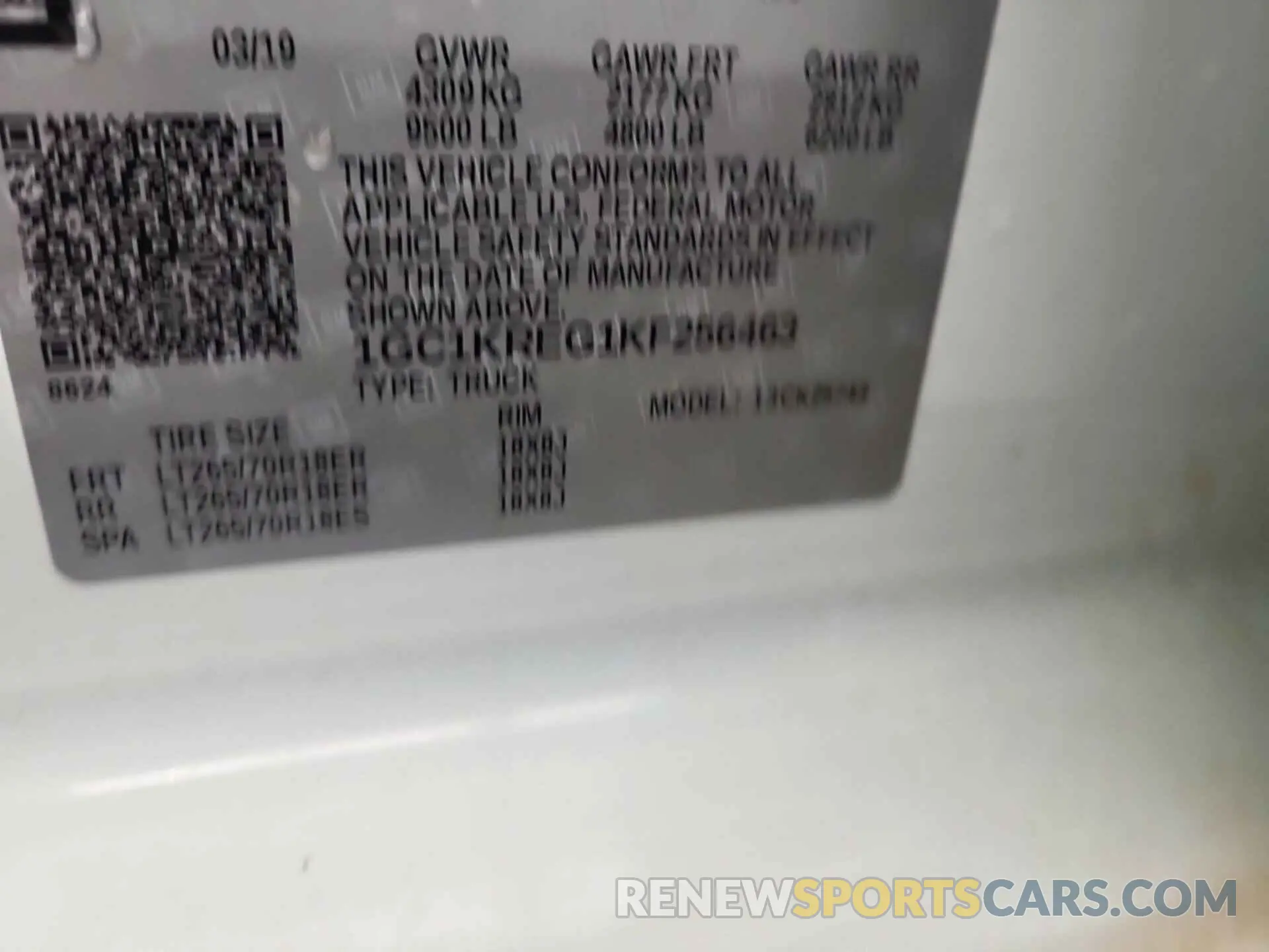 15 Photograph of a damaged car 1GC1KREG1KF256463 CHEVROLET SILVERADO 2500HD 2019