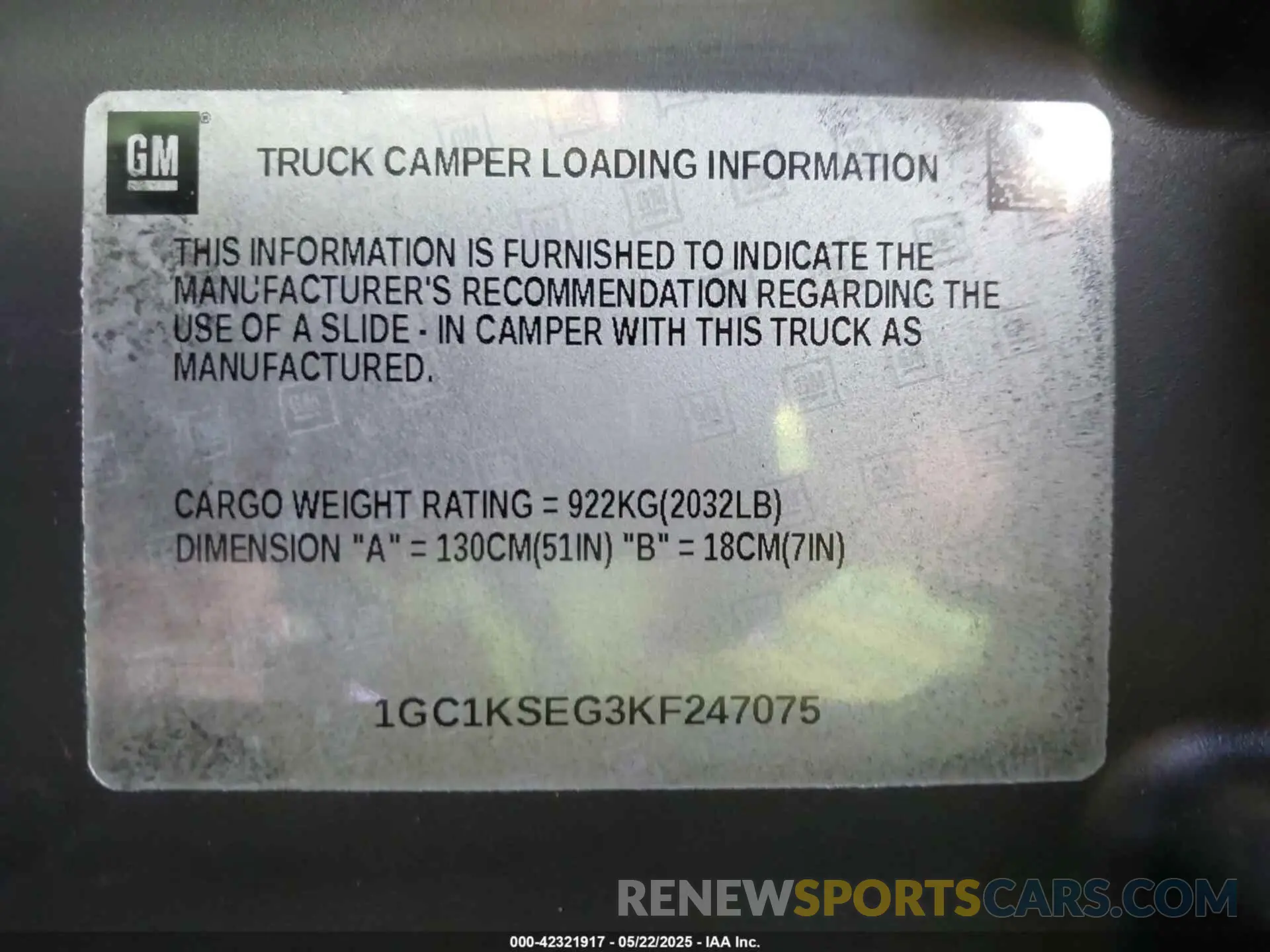 9 Photograph of a damaged car 1GC1KSEG3KF247075 CHEVROLET SILVERADO 2500HD 2019