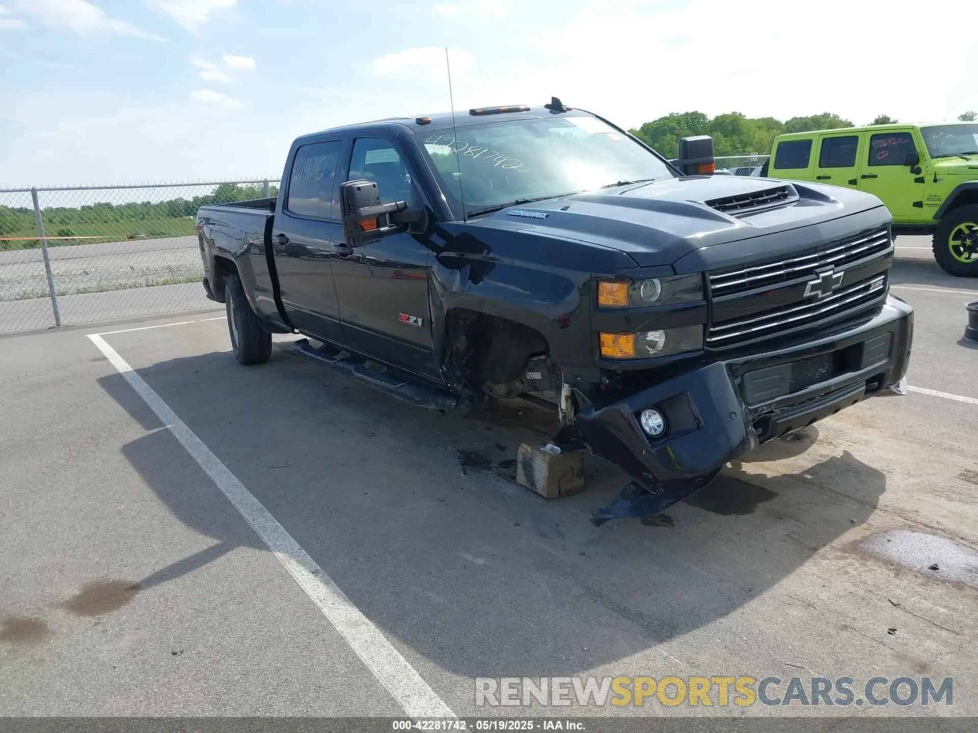 1 Photograph of a damaged car 1GC1KTEY8KF202535 CHEVROLET SILVERADO 2500HD 2019