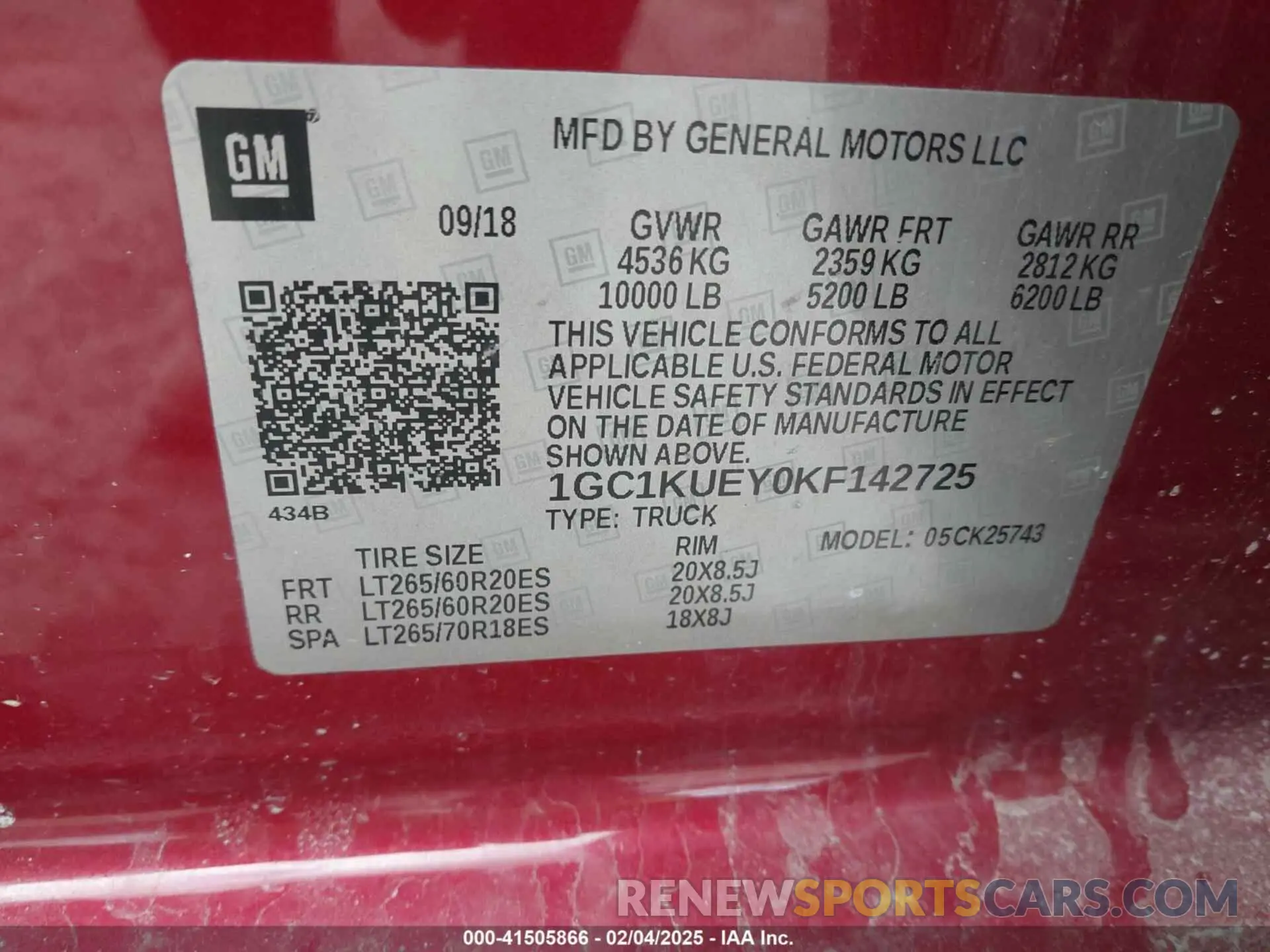 9 Photograph of a damaged car 1GC1KUEY0KF142725 CHEVROLET SILVERADO 2500HD 2019