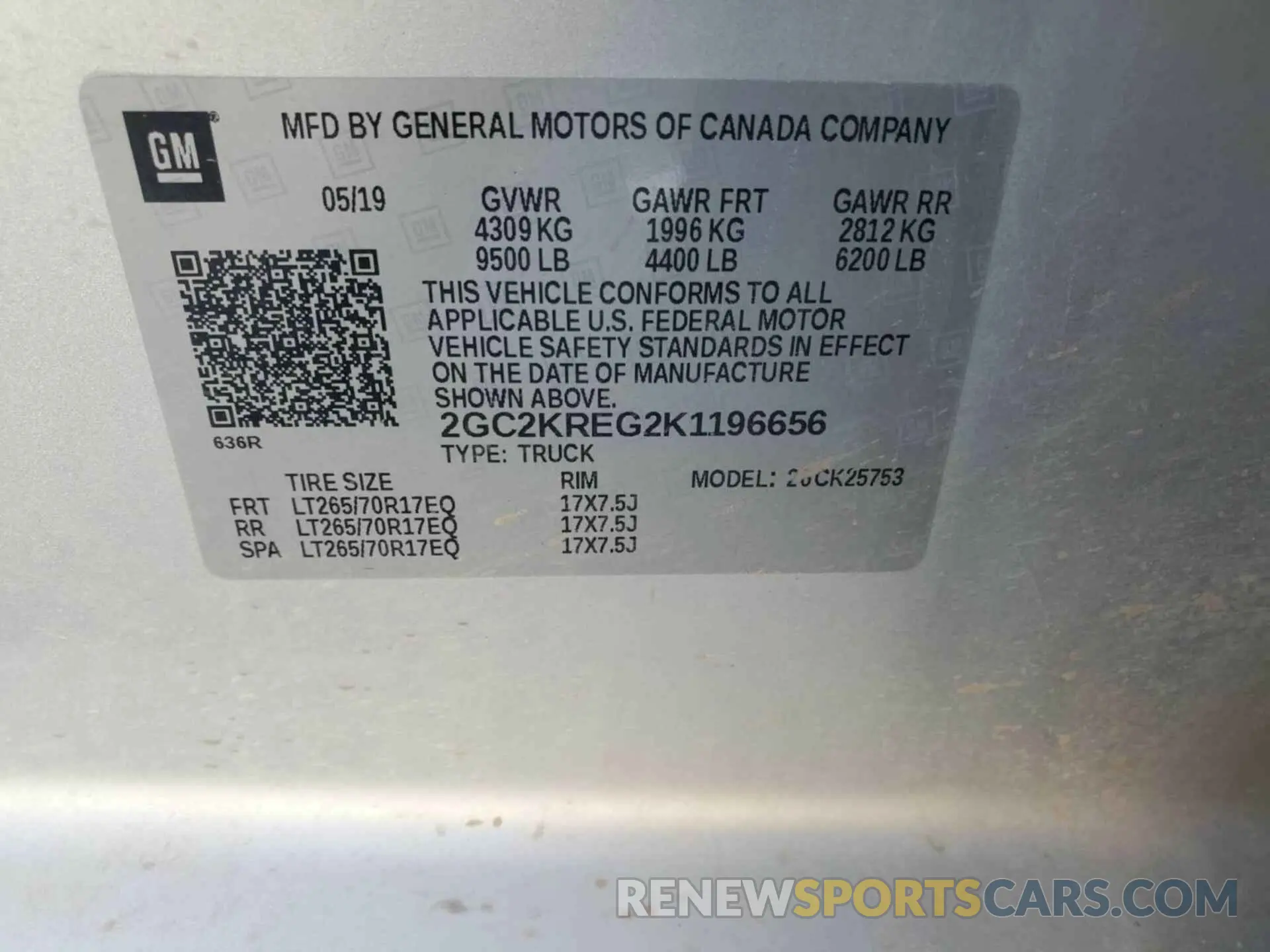 27 Photograph of a damaged car 2GC2KREG2K1196656 CHEVROLET SILVERADO 2500HD 2019