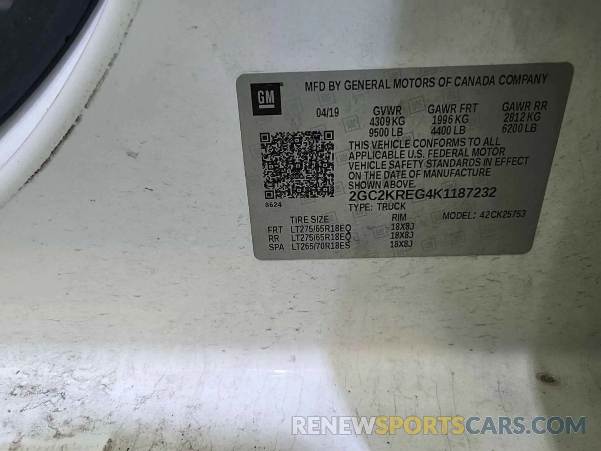 2 Photograph of a damaged car 2GC2KREG4K1187232 CHEVROLET SILVERADO 2500HD 2019