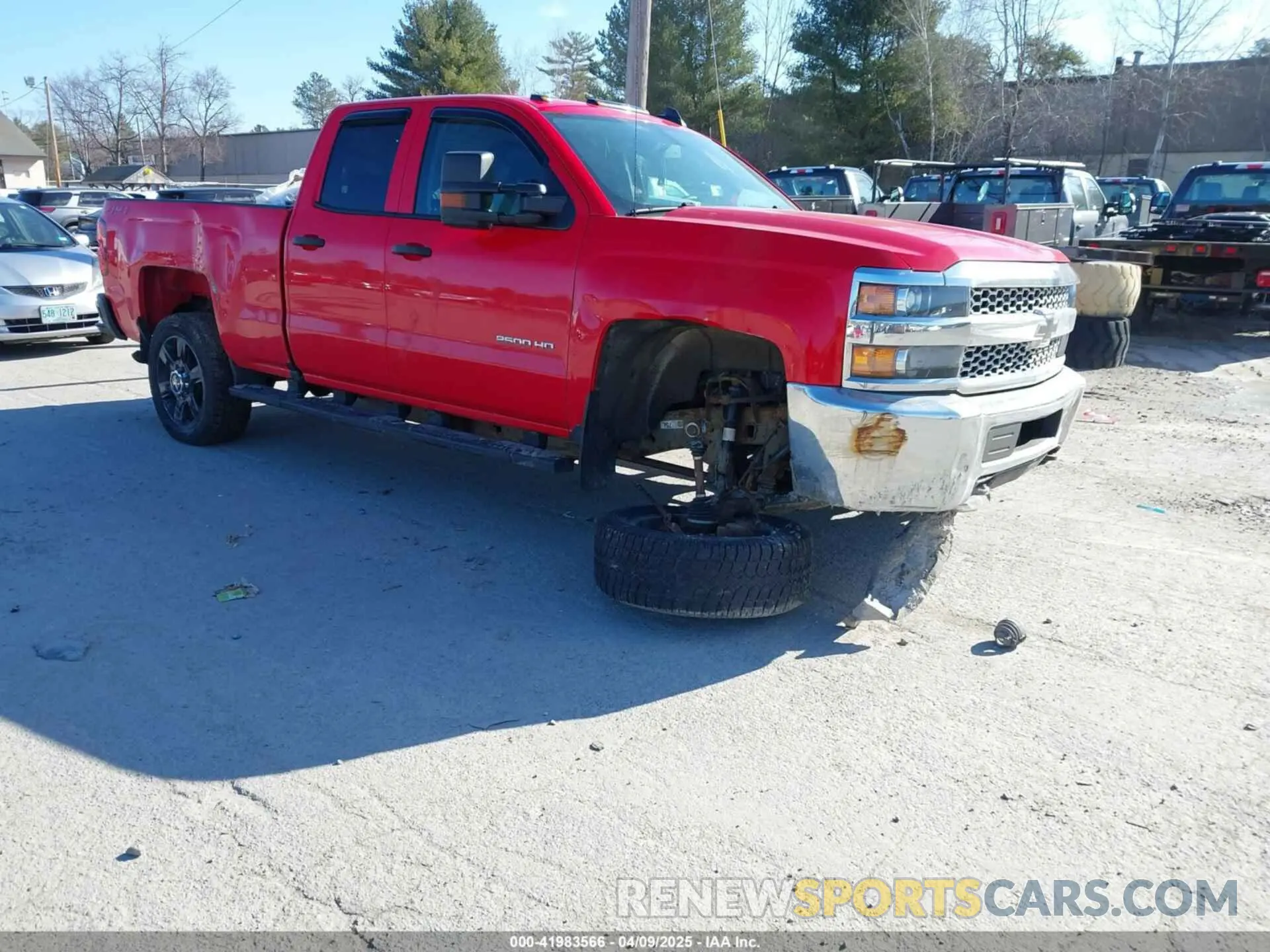 1 Photograph of a damaged car 2GC2KREG6K1229125 CHEVROLET SILVERADO 2500HD 2019
