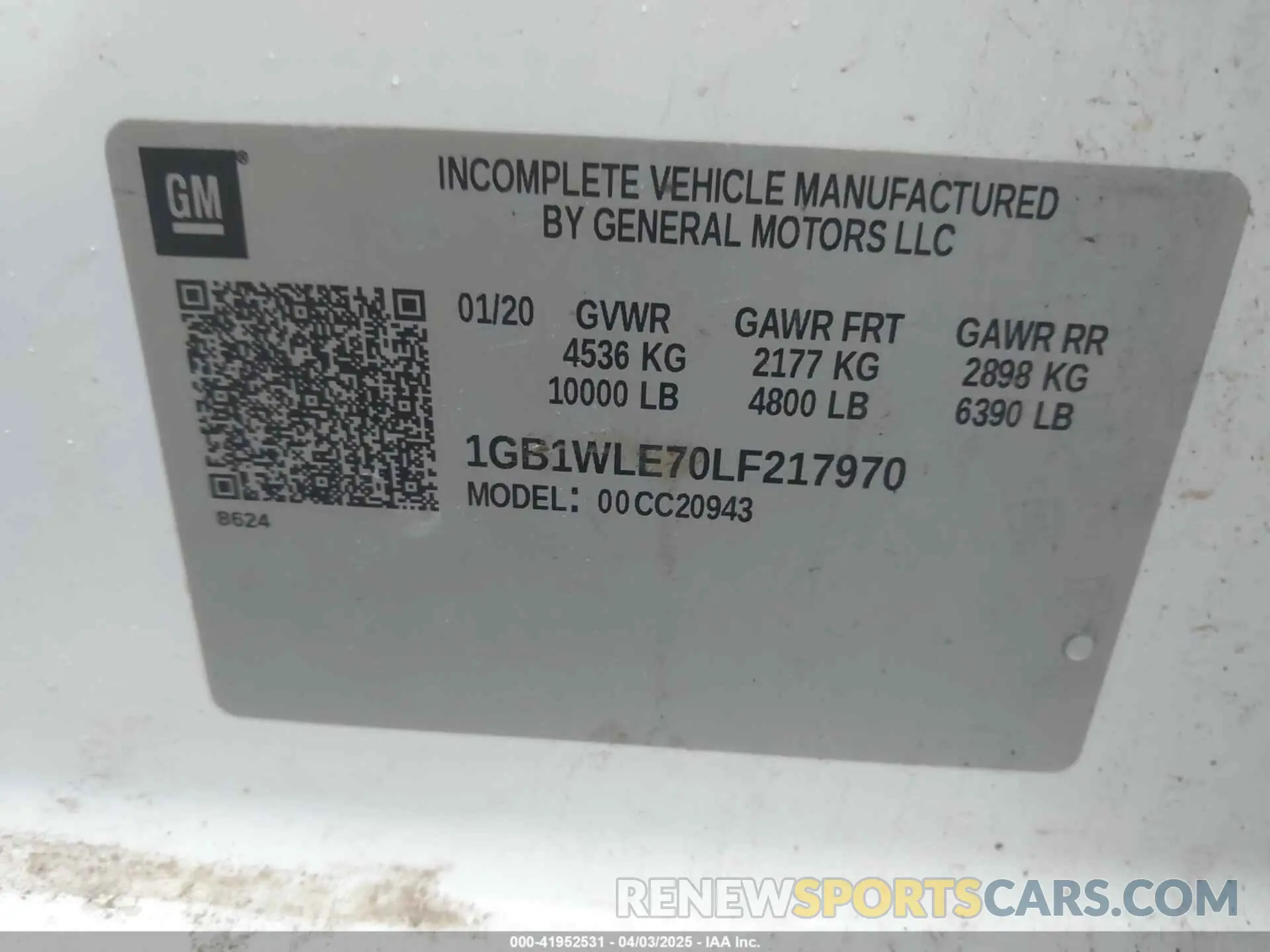 9 Photograph of a damaged car 1GB1WLE70LF217970 CHEVROLET SILVERADO 2500HD 2020