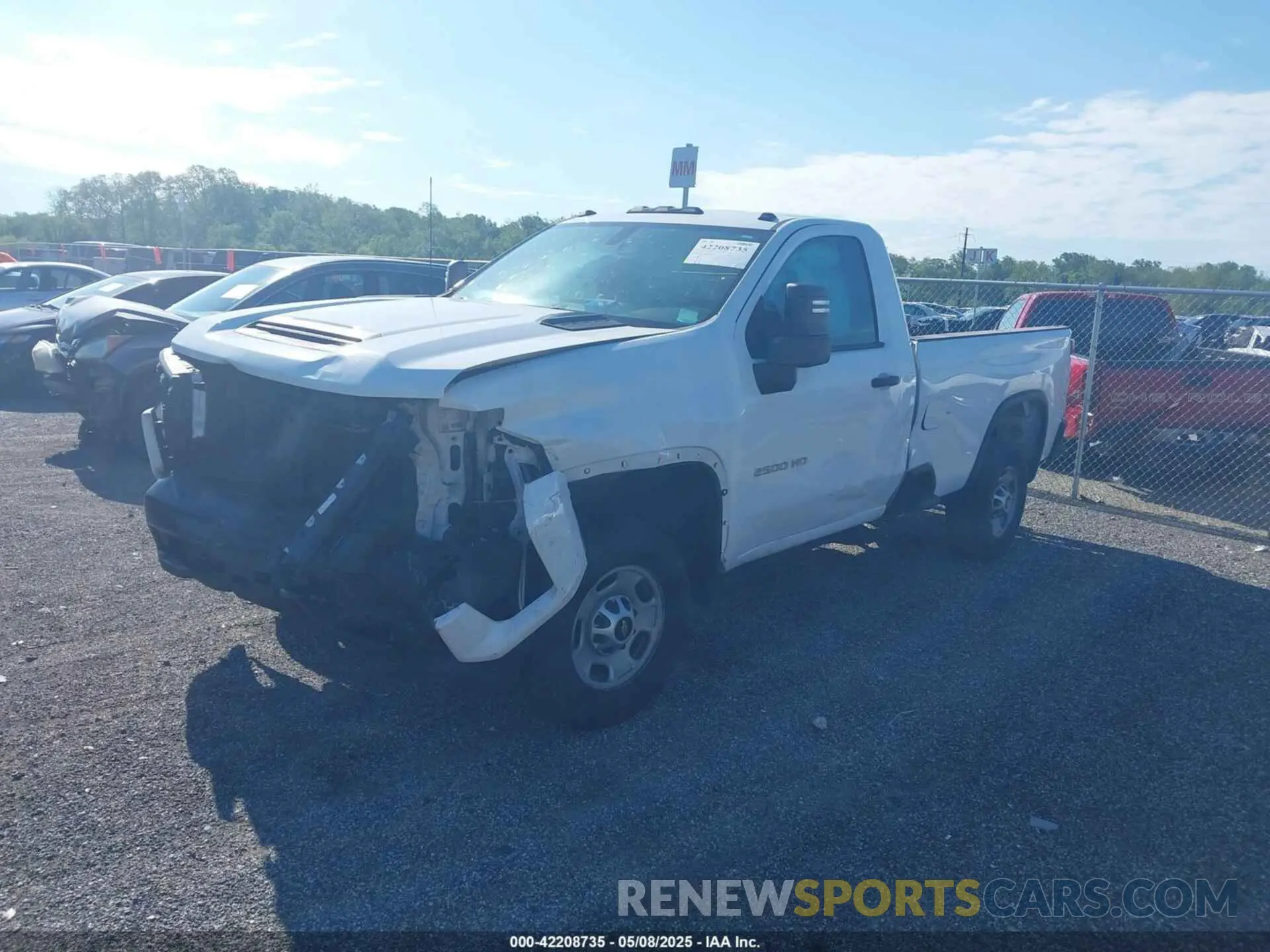 2 Photograph of a damaged car 1GC0WLE72LF174479 CHEVROLET SILVERADO 2500HD 2020