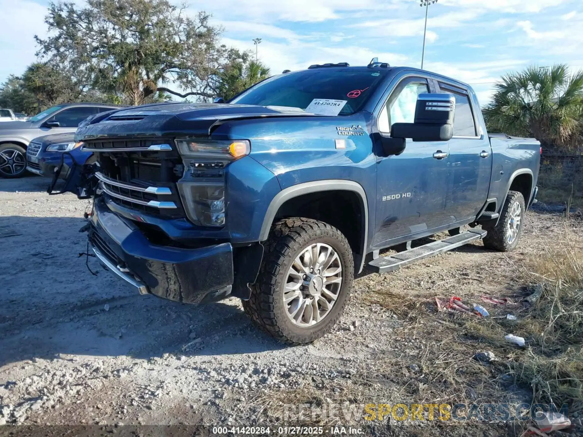 2 Photograph of a damaged car 1GC4YRE74LF125492 CHEVROLET SILVERADO 2500HD 2020