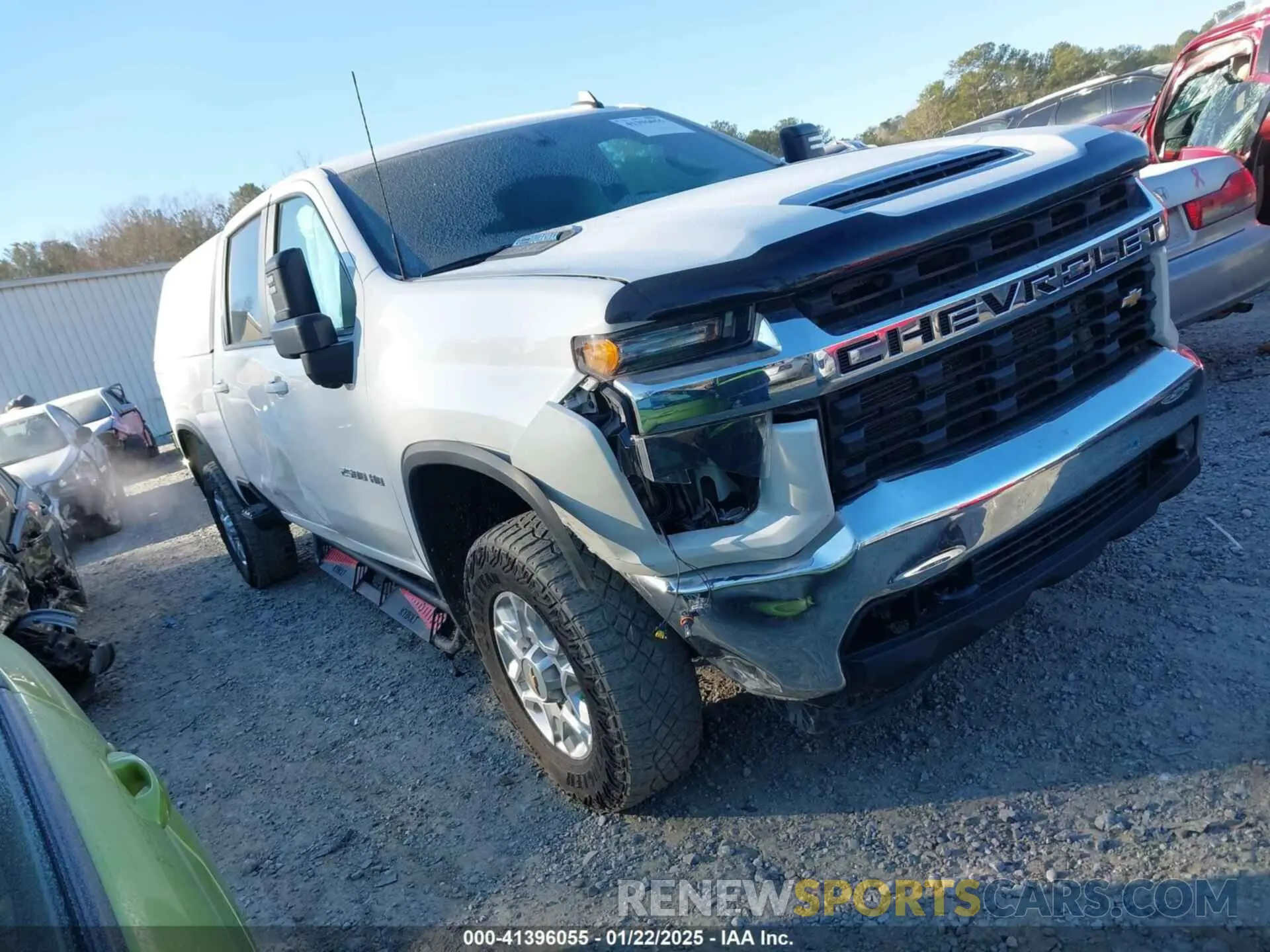 1 Photograph of a damaged car 1GC1YNEY0MF261222 CHEVROLET SILVERADO 2500HD 2021