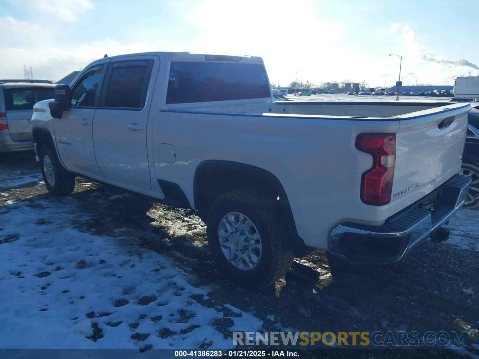 3 Photograph of a damaged car 1GC1YNEY9MF303046 CHEVROLET SILVERADO 2500HD 2021