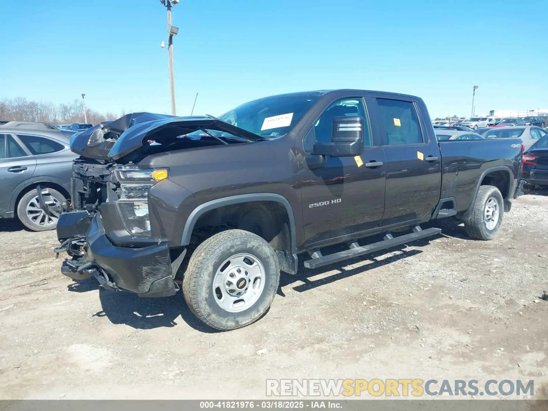 2 Photograph of a damaged car 1GC4YLE75MF112698 CHEVROLET SILVERADO 2500HD 2021