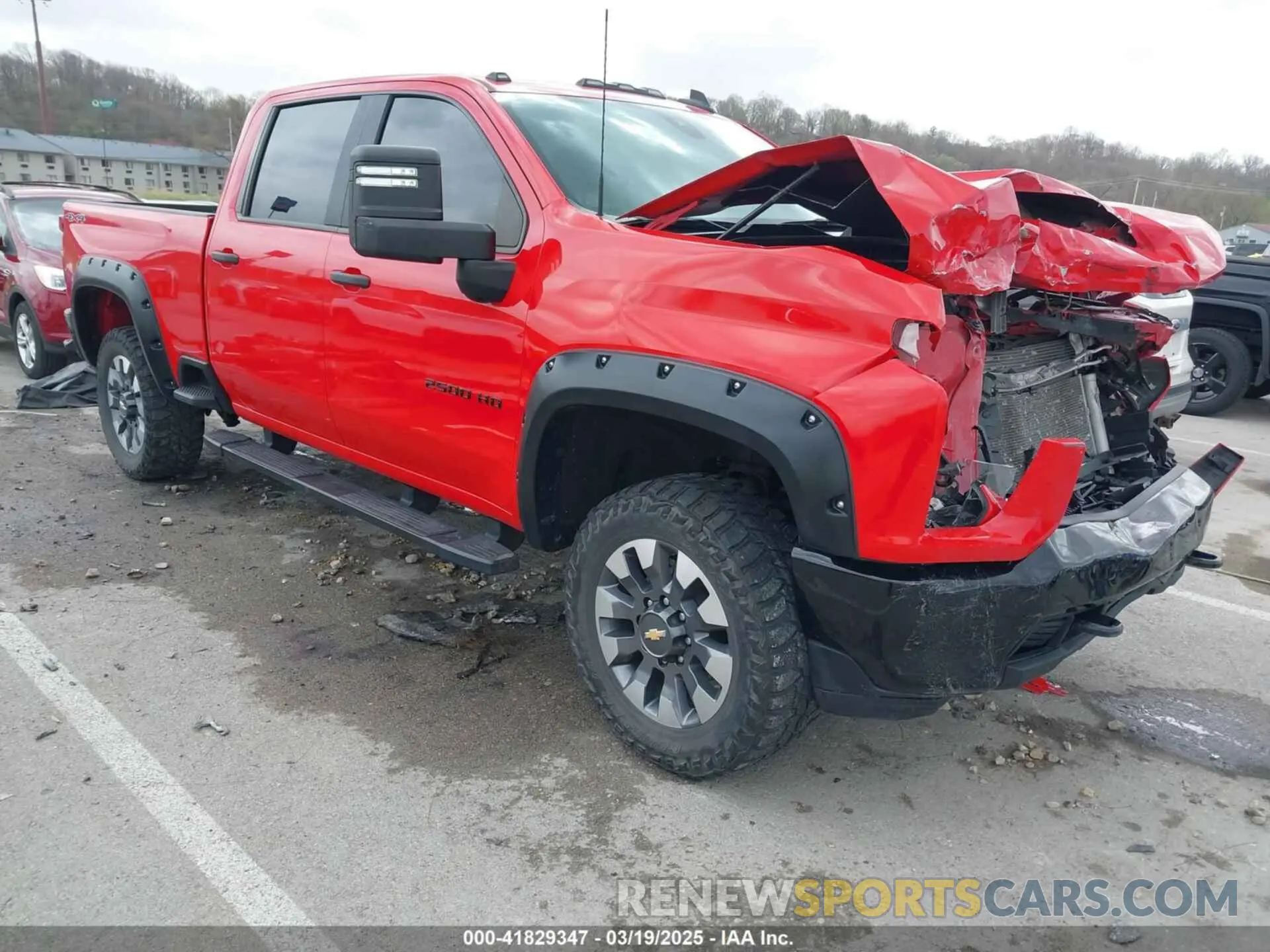 1 Photograph of a damaged car 1GC4YME79MF140428 CHEVROLET SILVERADO 2500HD 2021